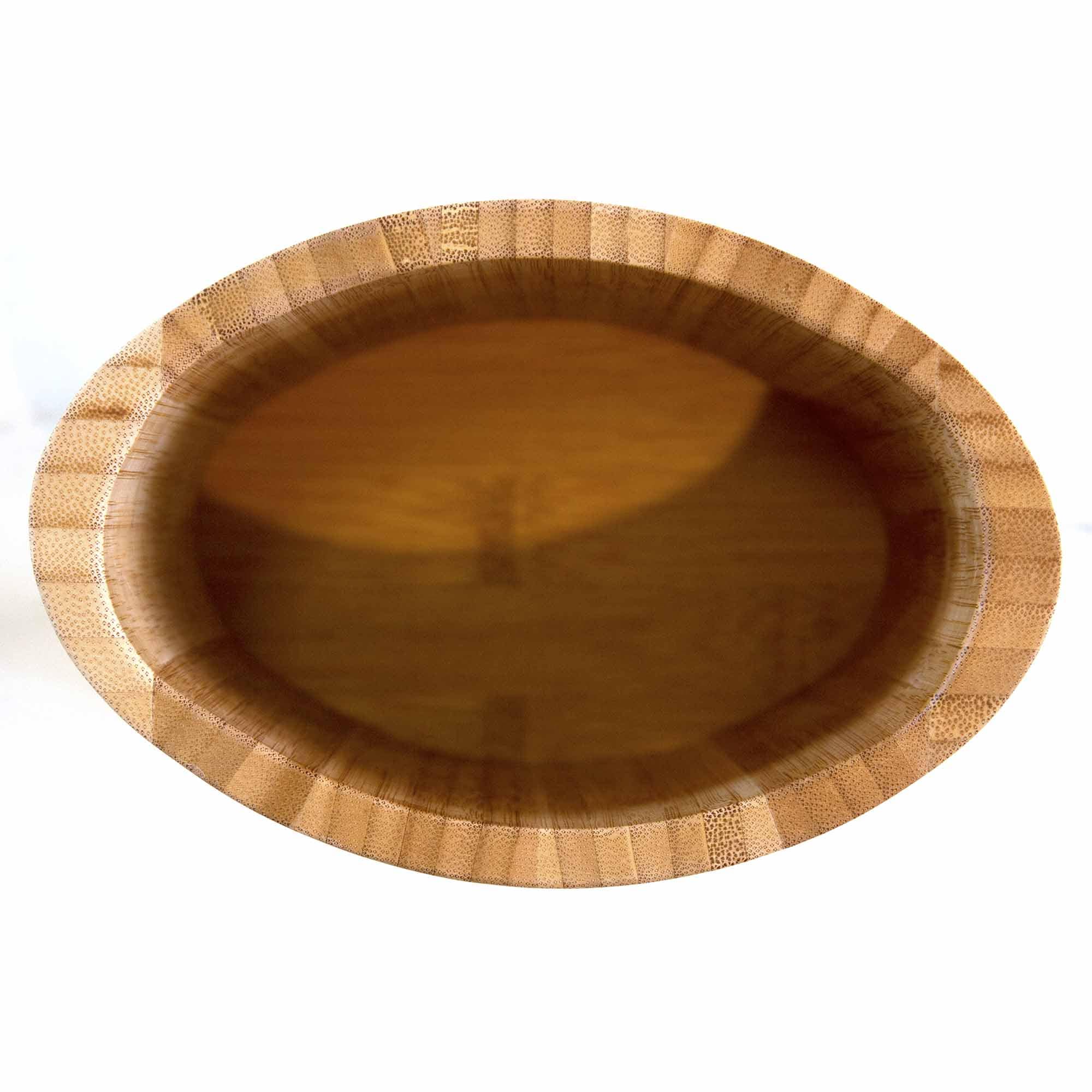 Premium Oval Bamboo Kitchen Utensil Holder - Natural Wood Countertop Organizer for Spoons, Forks & Cooking Tools - Perfect for Modern Kitchens & Countertop Storage