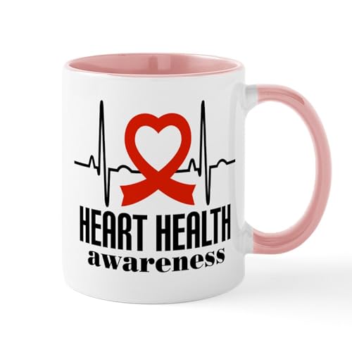 White/Pink Inside - Heart Health Heartbeat