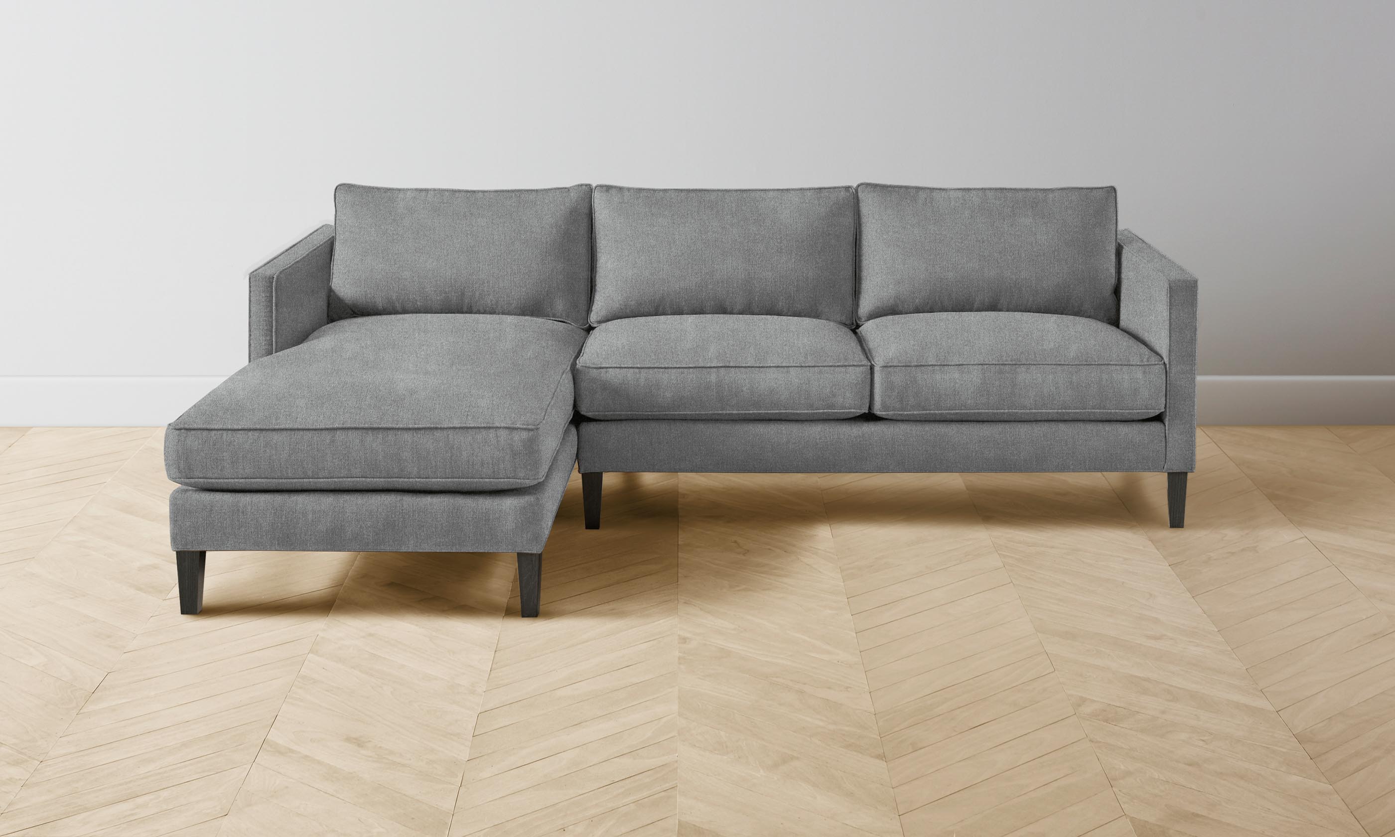 The Crosby Sectional Sofa - Performance Mélange Weave Fabric - Modern Living Room Furniture for Home & Office - Perfect for Family Gatherings & Movie Nights