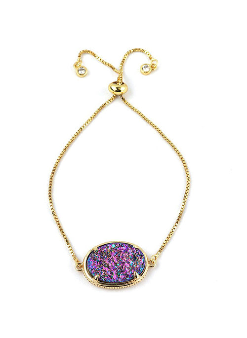 Ariana Large Oval Gold Bracelet for Women - Elegant Fashion Jewelry for Parties, Weddings & Everyday Wear