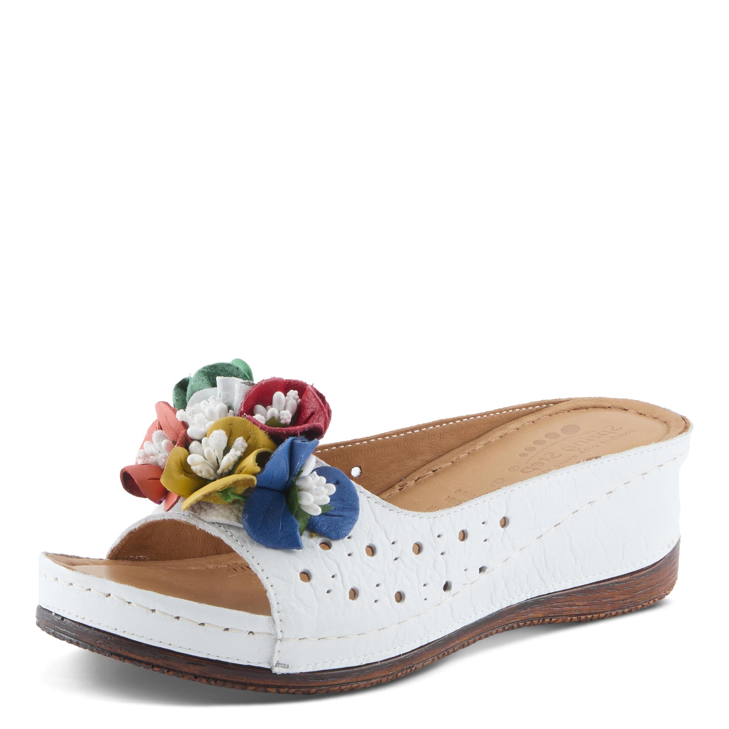 Spring Step Women's Flowerchild Slide Sandal - Comfortable Casual Sandals for Women | Perfect for Beach, Pool, and Summer Outfits