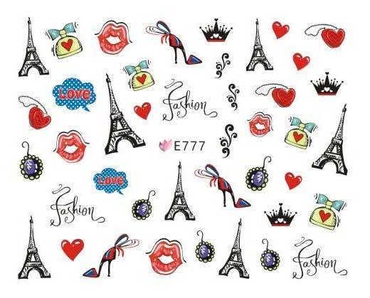 Nail Art Stickers E Collection - Premium DIY Nail Decals for Women | Perfect for Parties, Weddings & Everyday Fashion