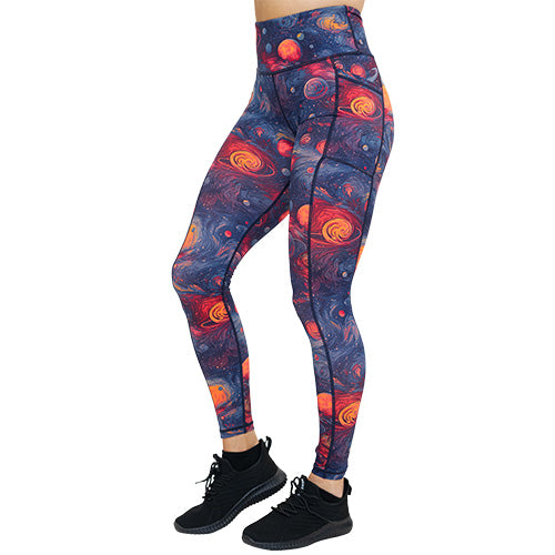 Intergalactic Leggings - High Waist Yoga Pants for Women, Comfortable & Stretchy Workout Leggings - Perfect for Yoga, Gym, Running & Lounge Wear
