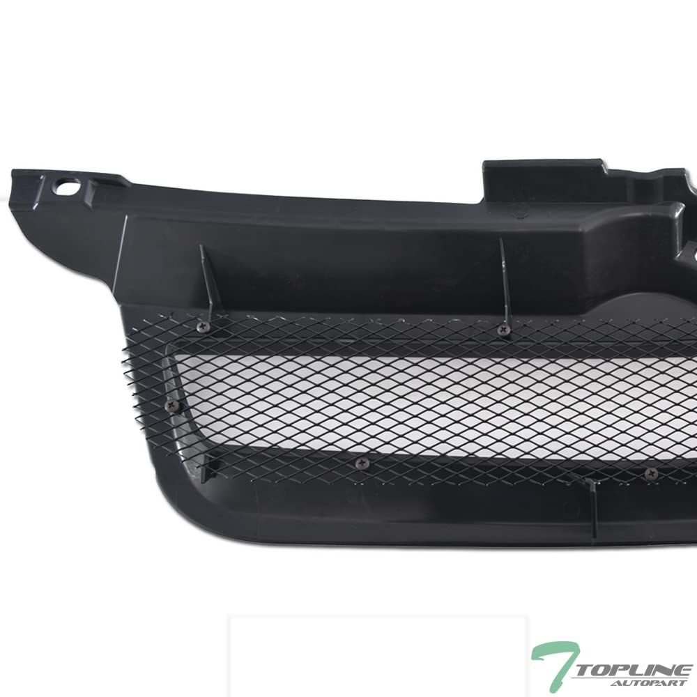1999-2005 VW Jetta Bora MK4 Matte Black Aluminum Mesh Front Bumper Grille - Replacement Car Grill for Improved Airflow & Stylish Look - Perfect for Car Enthusiasts & Auto Upgrades