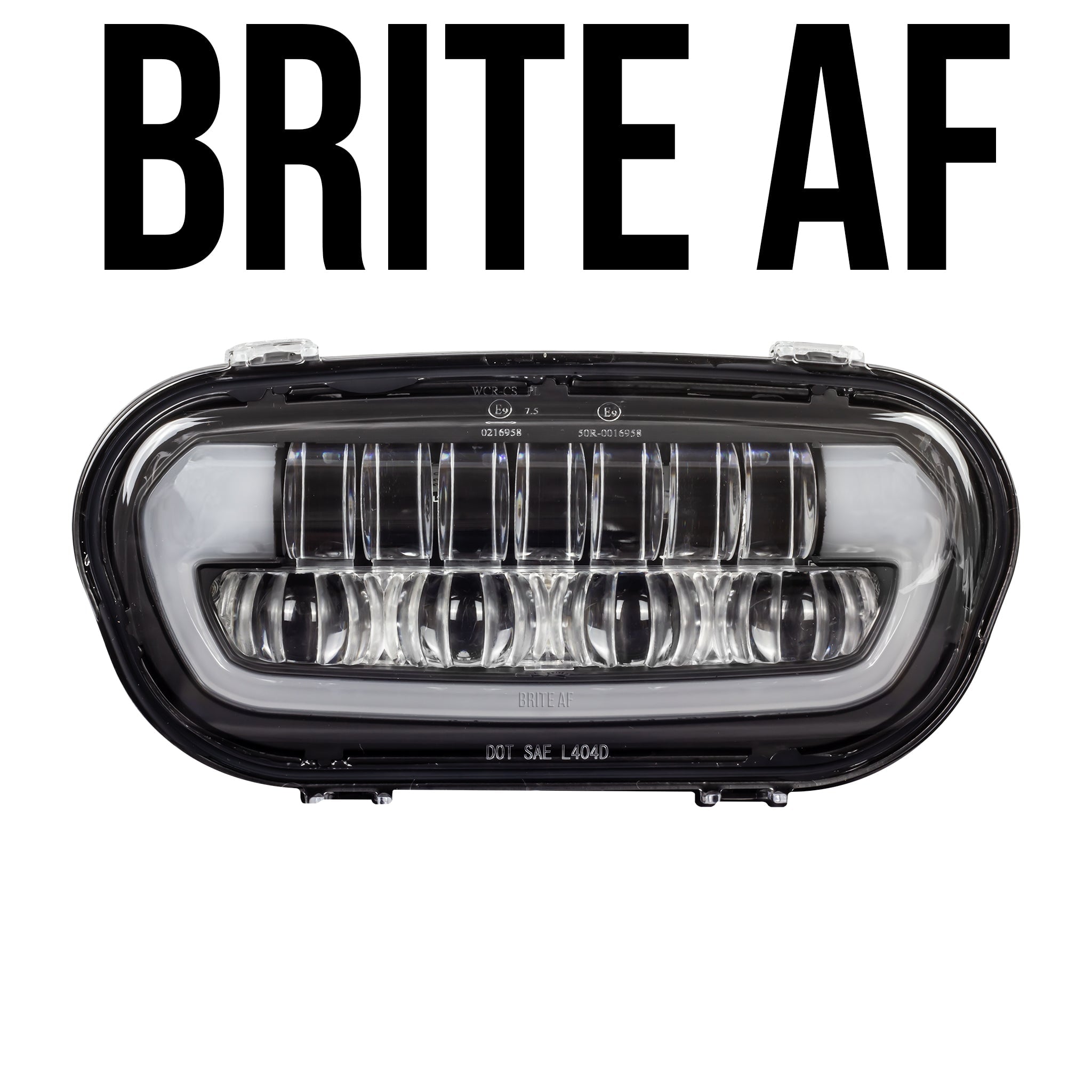 Eagle Lights BRITE AF LED Headlight for 2008-2023 Harley Davidson Fat Bob - High Performance Motorcycle Headlamp for Night Riding & Enhanced Visibility