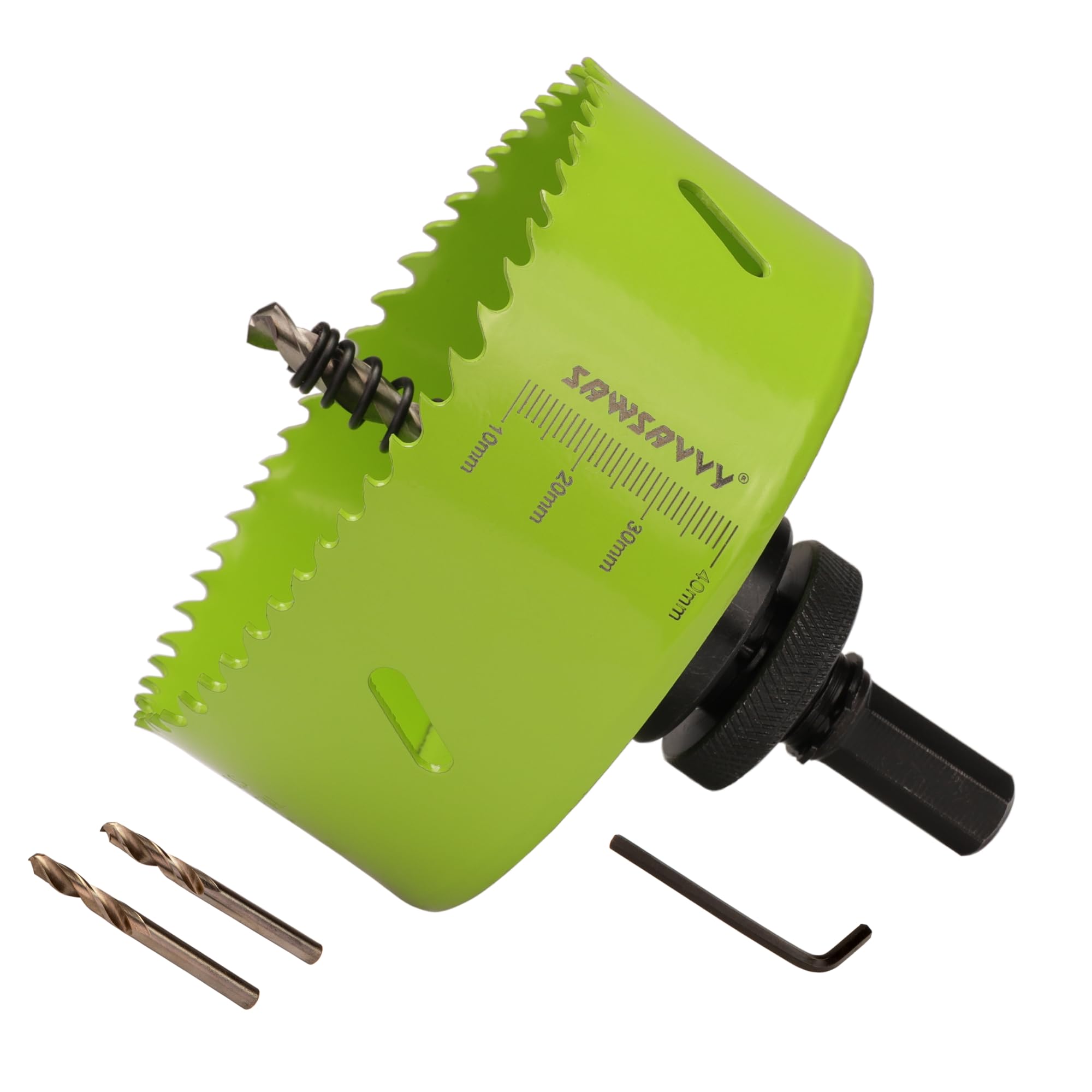 4 Inch Bi-Metal Hole Saw for Wood, Metal & Drywall - Hex Shank Drill Bit for DIY & Construction