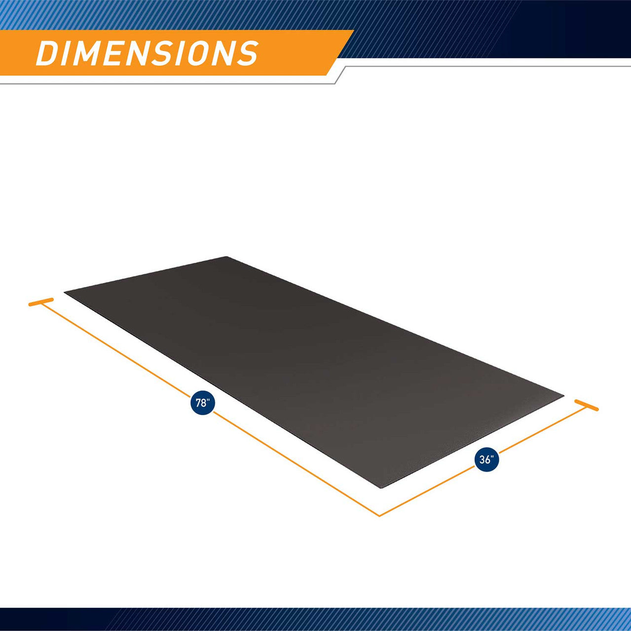 Premium Marcy Equipment Mat MAT 366 - Non-Slip Gym Flooring for Home & Commercial Use | Ideal for Weightlifting, Yoga & Fitness Equipment Protection