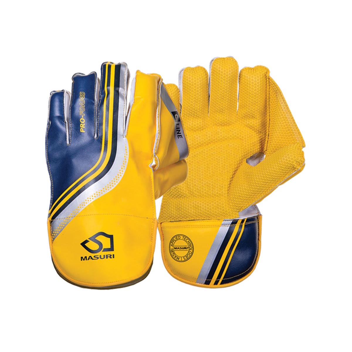Masuri C Line Wicket Keeping Gloves - Premium Cricket Wicketkeeper Gloves for Practice & Matches | Durable & Comfortable for Wicketkeepers