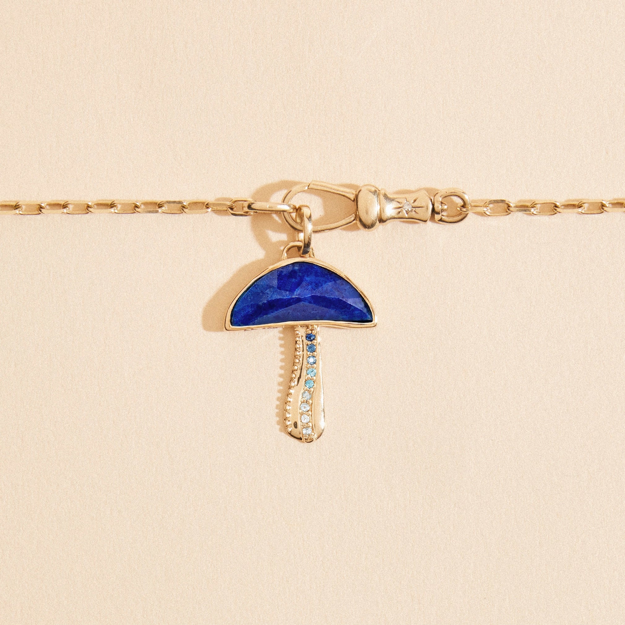 Magic Maker Charm Collector Clasp Necklace - 10K Yellow Gold with Diamonds | Elegant Jewelry for Everyday Wear & Special Occasions