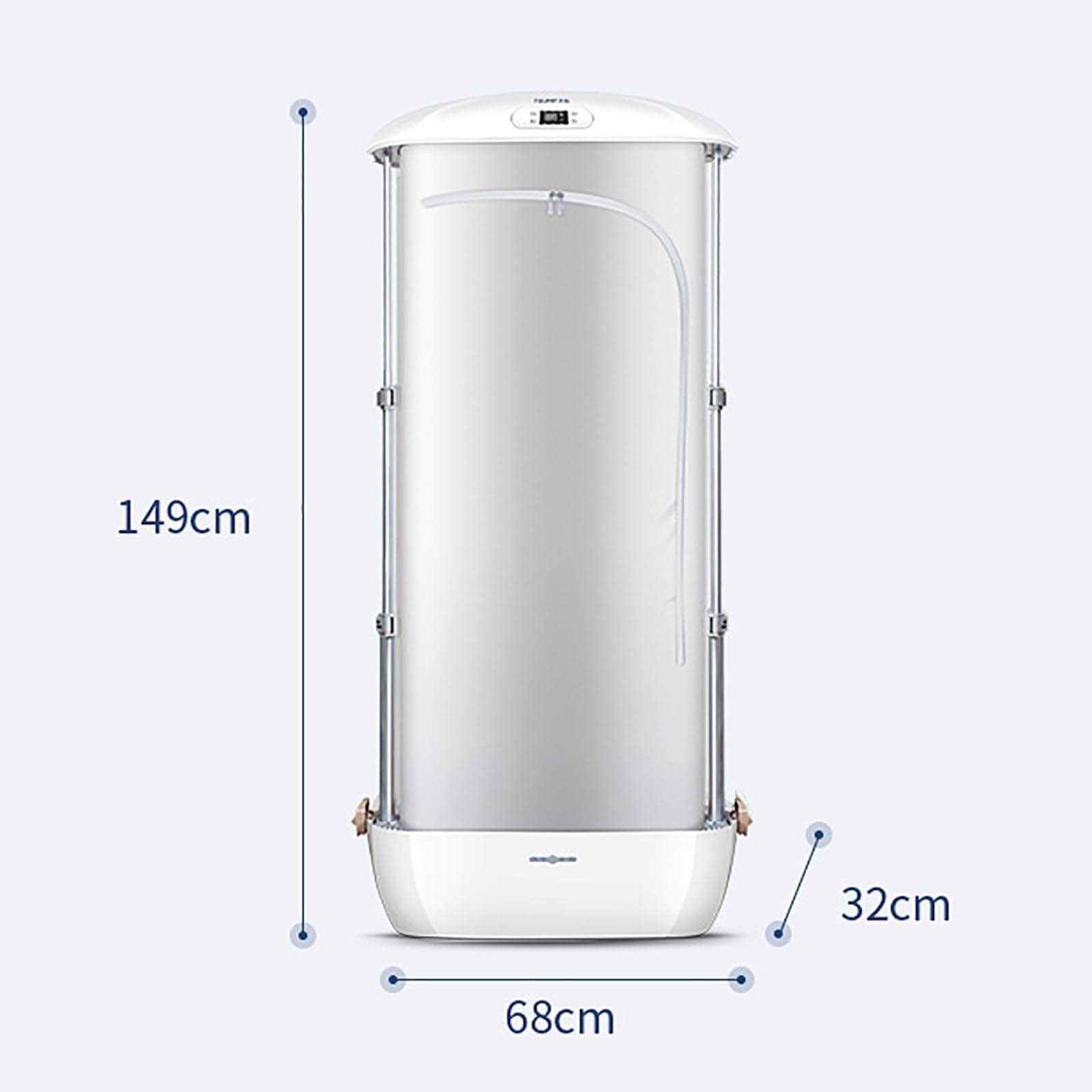 Portable Electric Clothes Dryer & Automatic Ironing Machine - Smart Steam Drying & Wrinkle Removal with Remote Control - Foldable Design for Home, Travel & Small Spaces