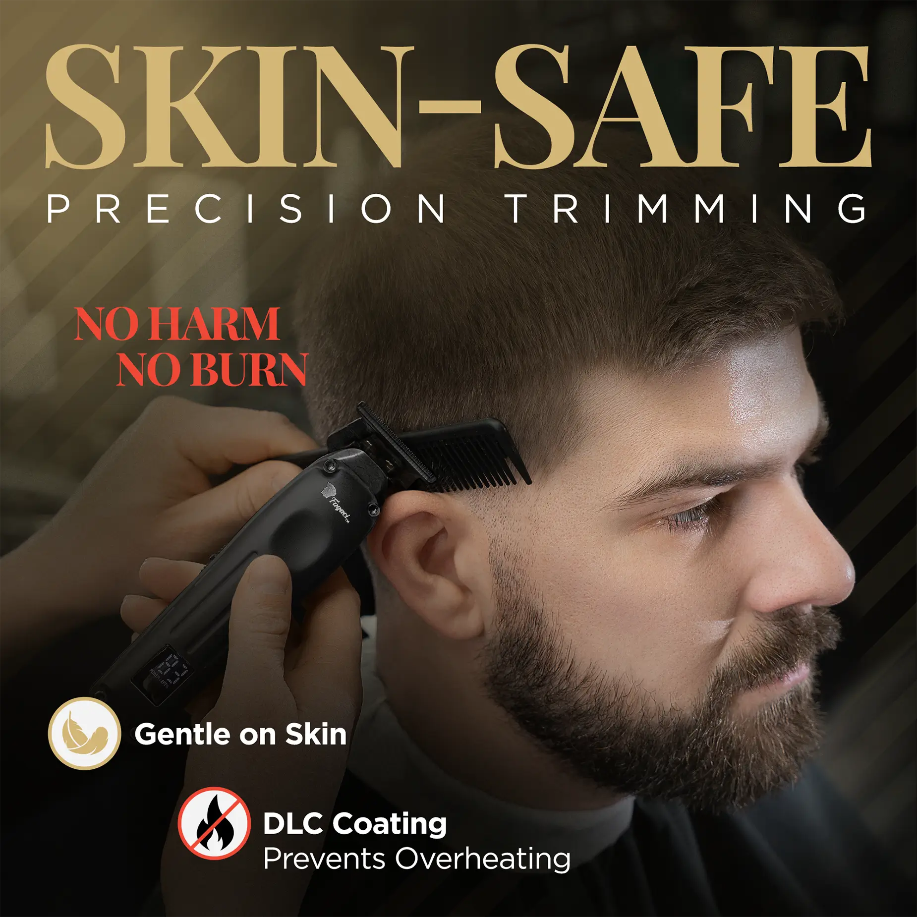 Fusion Clipper & Trimmer Set for Men - Professional Hair Cutting Kit with Adjustable Blades - Perfect for Home Barbering, Grooming, and Styling