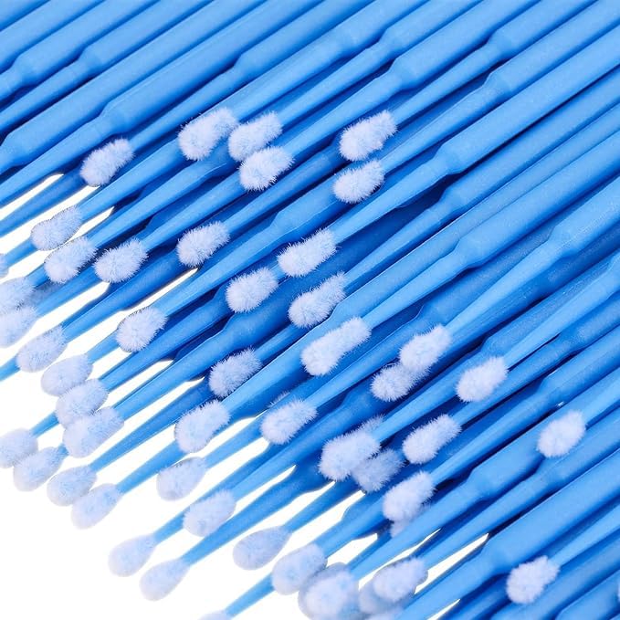 Bitrexup Micro Applicator Brushes - Disposable 1.5mm Eye Extension & Mascara Brushes (Pack of 100) | Perfect for Eyelash Extensions, Makeup Application & Dental Procedures
