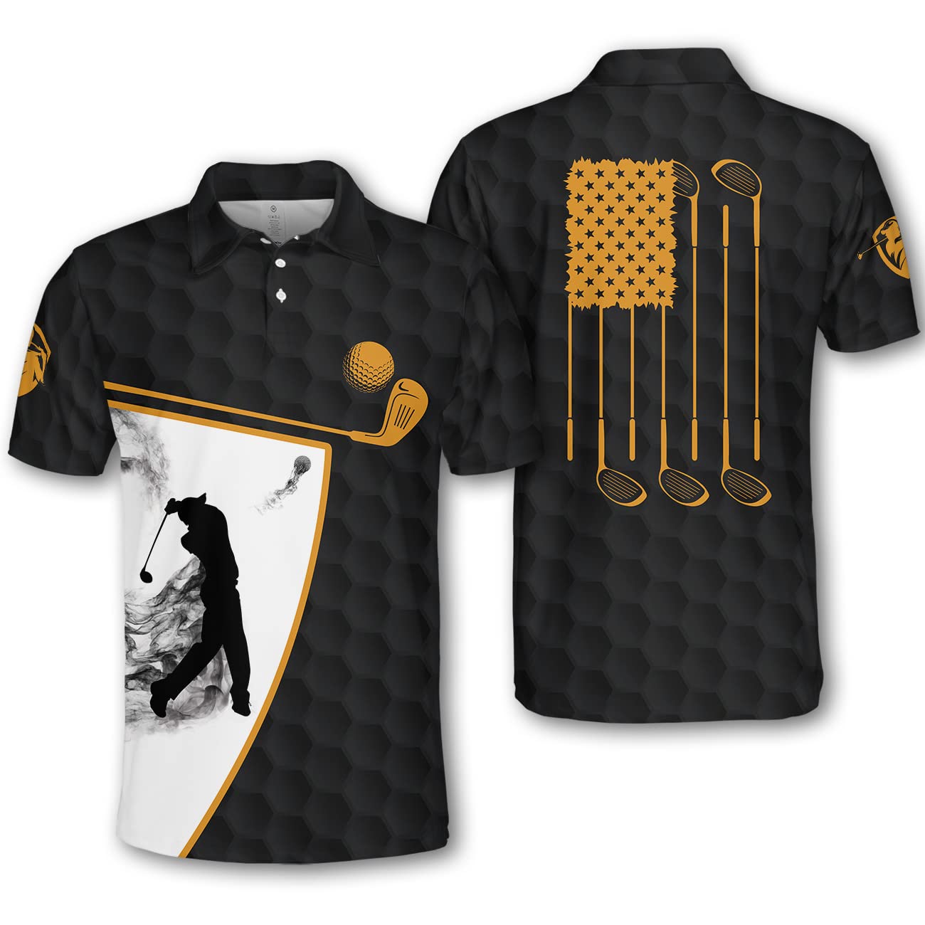 Funny Golf Shirts for Men - Pologen Crazy Golf Polo Shirts | Moisture-Wicking Dry Fit Performance Tees | Perfect Golf Course Outfit & Funny Gift for Golfers
