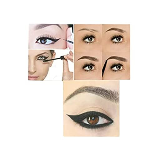 Waterproof Eyeliner, Mascara, Eyebrow Pencil & Kajal Set - 4 Piece Black Eye Makeup Kit for Long-Lasting Beauty | Perfect for Daily Use, Parties & Special Occasions