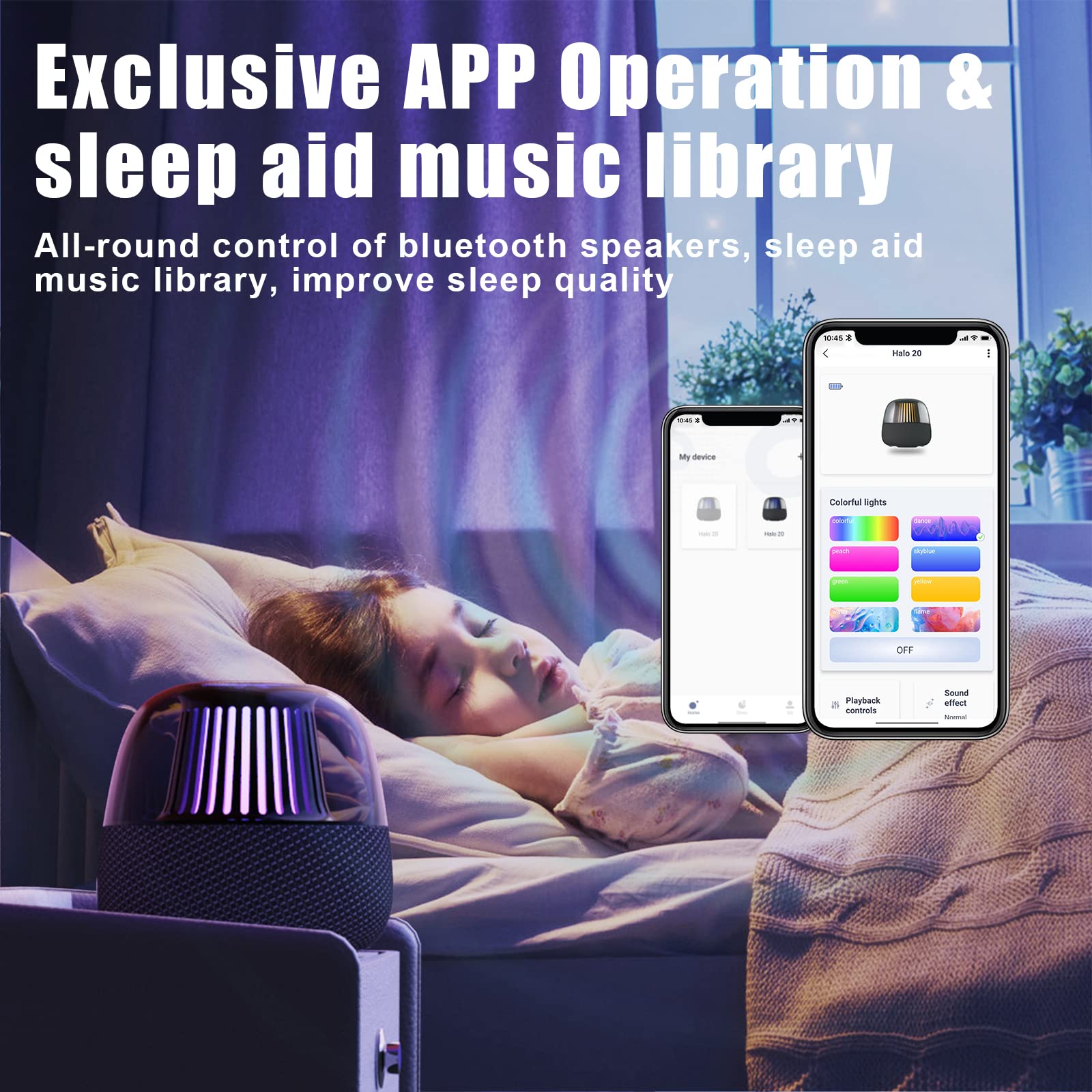 ALLWAY LED Bluetooth Speaker with 8 Light Modes, Super Bass & 360° HD Sound - Wireless Portable Speaker with APP Control, Built-in Mic for Calls, Bluetooth 5.3, TWS Pairing for Home, Party, Camping, Travel & Outdoor Adventures