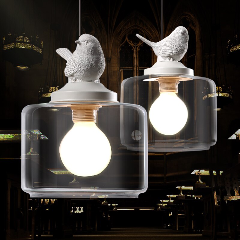 Elegant Birds Chandelier - Vintage Style Crystal Ceiling Light Fixture for Dining Room, Bedroom, or Living Room Decor