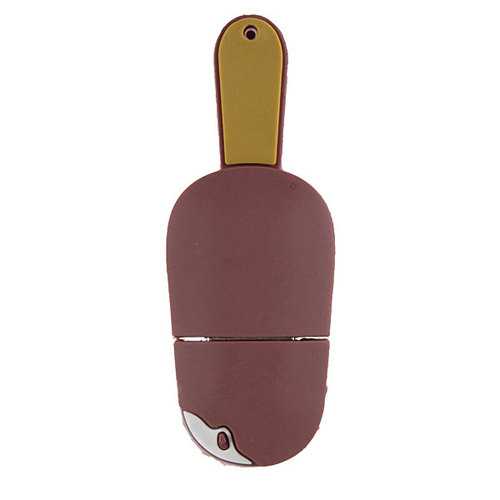 16GB USB 2.0 Chocolate Ice Cream Shaped Flash Drive - Portable Memory Stick for School, Office & Data Storage - Perfect for Students, Professionals & Gift Giving