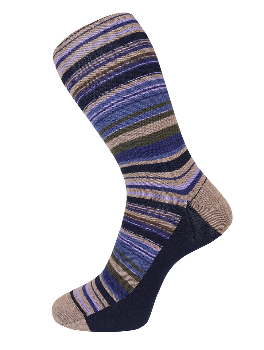 DÉCLIC Merit Socks - Premium Oatmeal Color Crew Socks for Men & Women - Comfortable Everyday Wear for Work, Gym & Casual Outfits