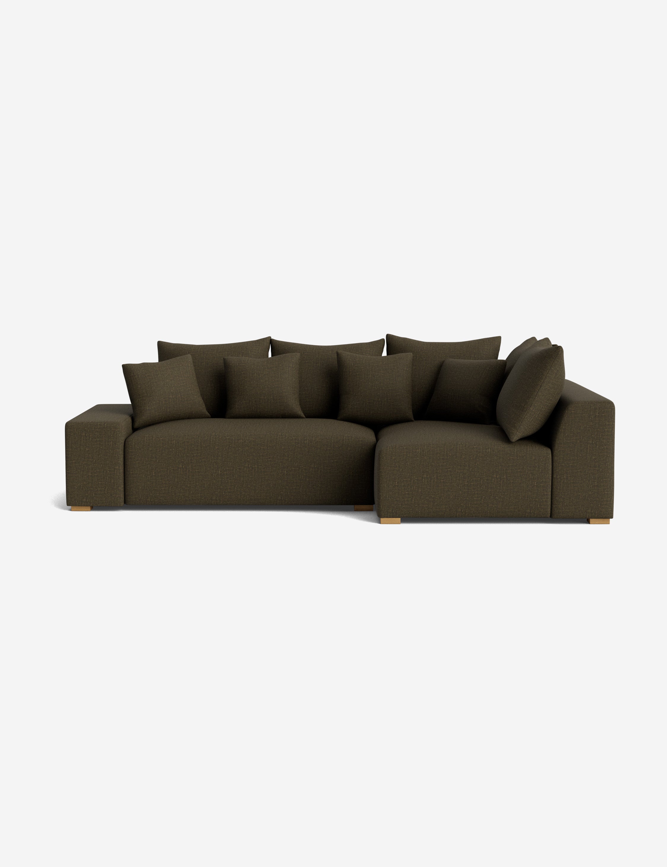 Stylish Clayton Sectional Sofa - Modern L-Shaped Couch for Living Room, Home Theater & Lounge Areas | Comfortable Fabric Upholstery & Spacious Seating