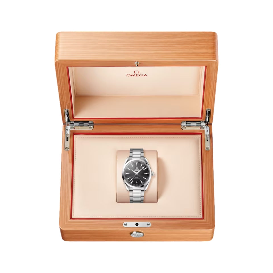 Omega Seamaster Aqua Terra 150M Co-Axial Master Chronometer 41mm Men's Watch - Black Dial on Stainless Steel Bracelet | Luxury Dive Watch for Business, Travel & Formal Occasions