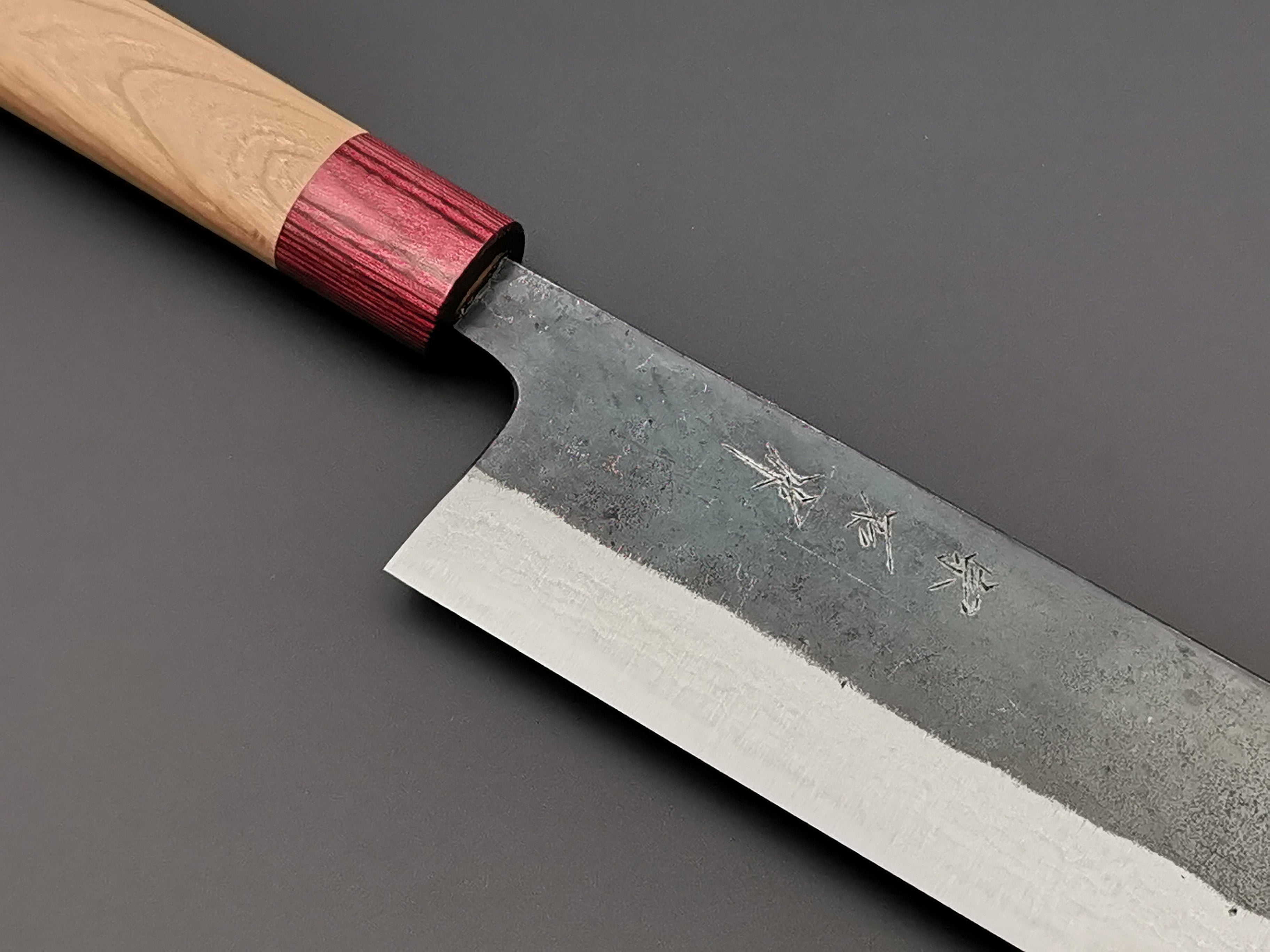 Premium Muneishi Aogami Damascus Nakiri Knife 165mm - Japanese High Carbon Steel Chef Knife for Slicing, Dicing & Chopping Vegetables - Perfect for Home Cooks & Professional Chefs