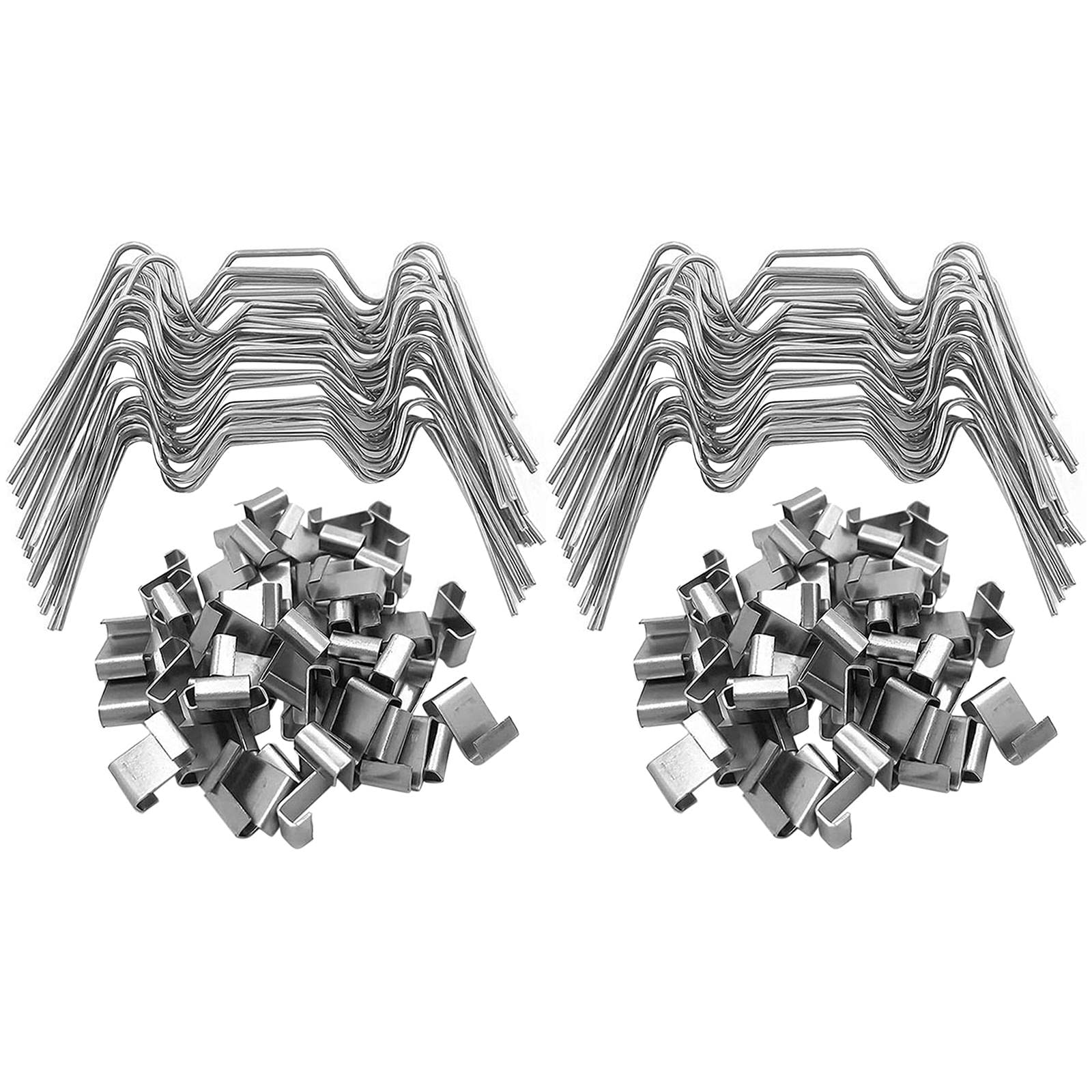 Stainless Steel 304 Z-Type Greenhouse Glass Clips - 50pcs for Secure Glass Pane Fixation | Durable Glazing Clips for Patio Greenhouse, Garden Shed & DIY Projects