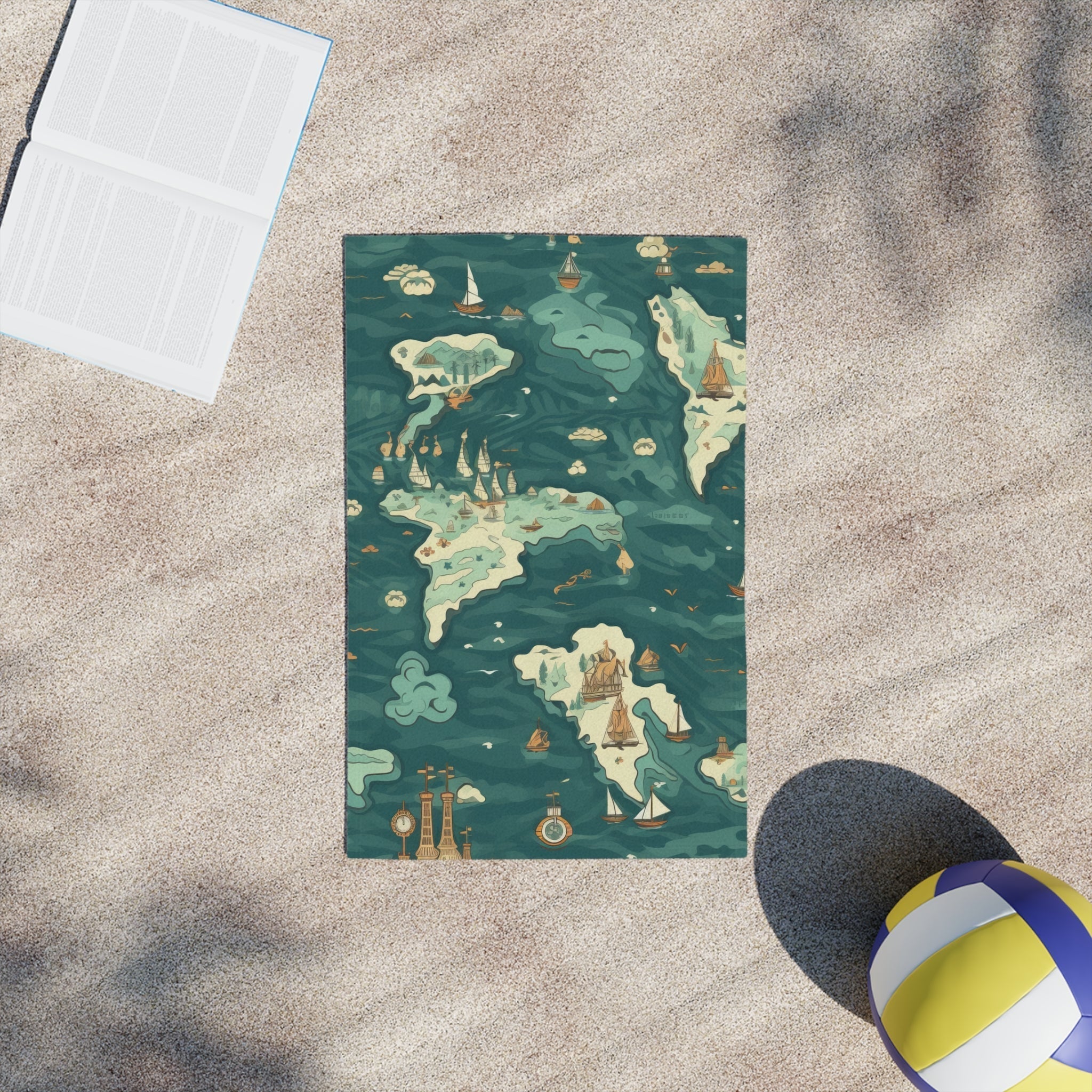 Premium Quick-Dry Beach Towel - Large Sand-Free Microfiber Towel for Pool, Yoga, Travel - Lightweight & Ultra Absorbent - Perfect for Beach, Gym, Vacation & Outdoor Activities