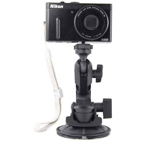 Delkin Fat Gecko Mini Camera Mount - Universal Suction Cup Mount for DSLR, Camcorder, Action Cam - Perfect for Car, Window, Wall & Smooth Surface Mounting