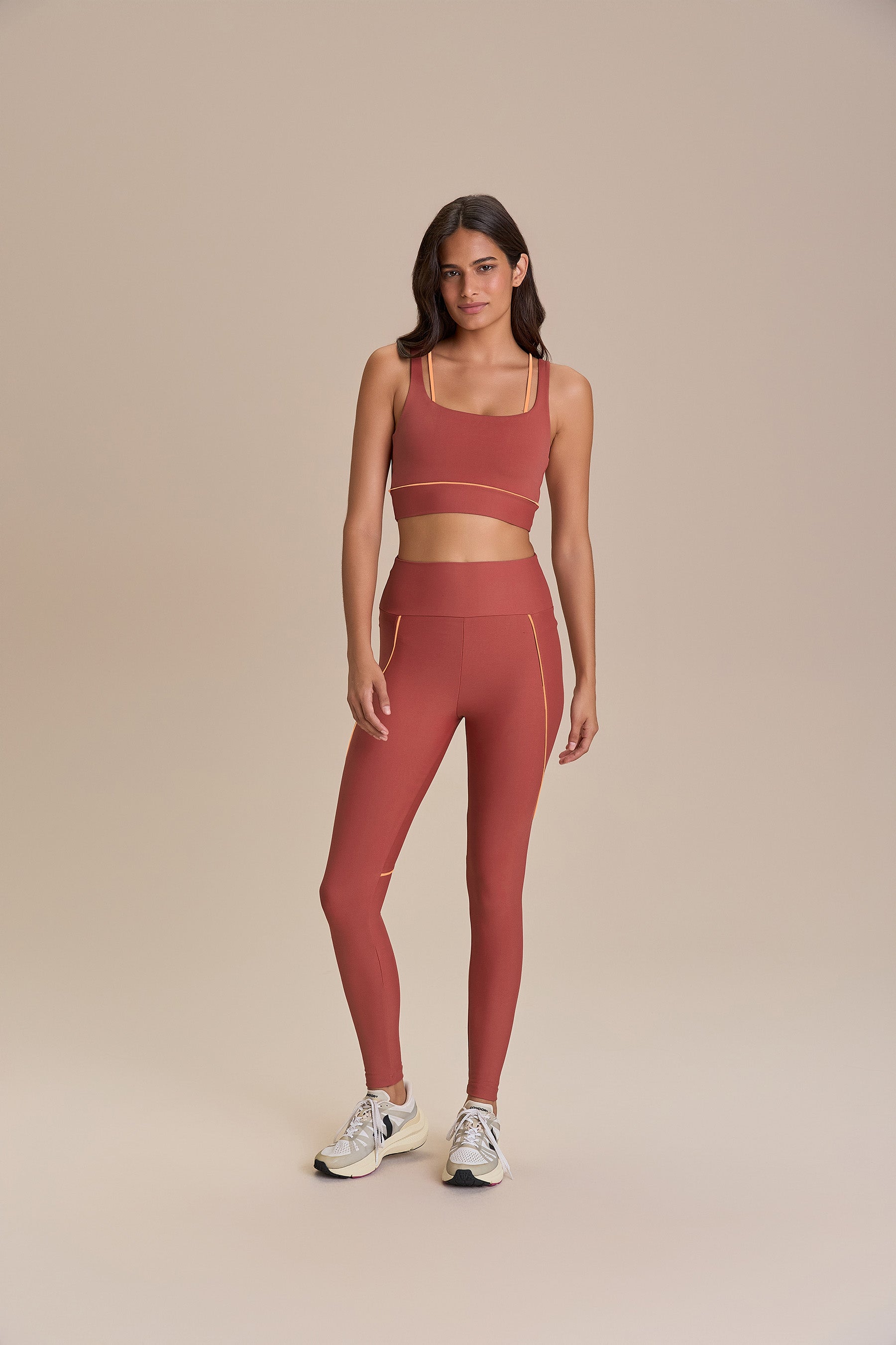 High Waist Contrast Piping Leggings for Women - Comfortable Yoga Pants with Stylish Design - Perfect for Workouts, Running, Yoga & Casual Wear