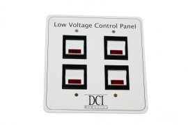 Low Voltage Control Panel with Quad Switch - Reliable Electrical Control Solution for Home Automation, Industrial Equipment & DIY Projects