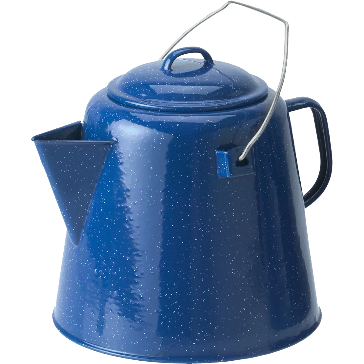 20 Cup Stainless Steel Coffee Boiler - Large Capacity Commercial Coffee Maker for Restaurants, Offices & Catering Events - Durable Blue Coffee Urn for Serving Hot Beverages