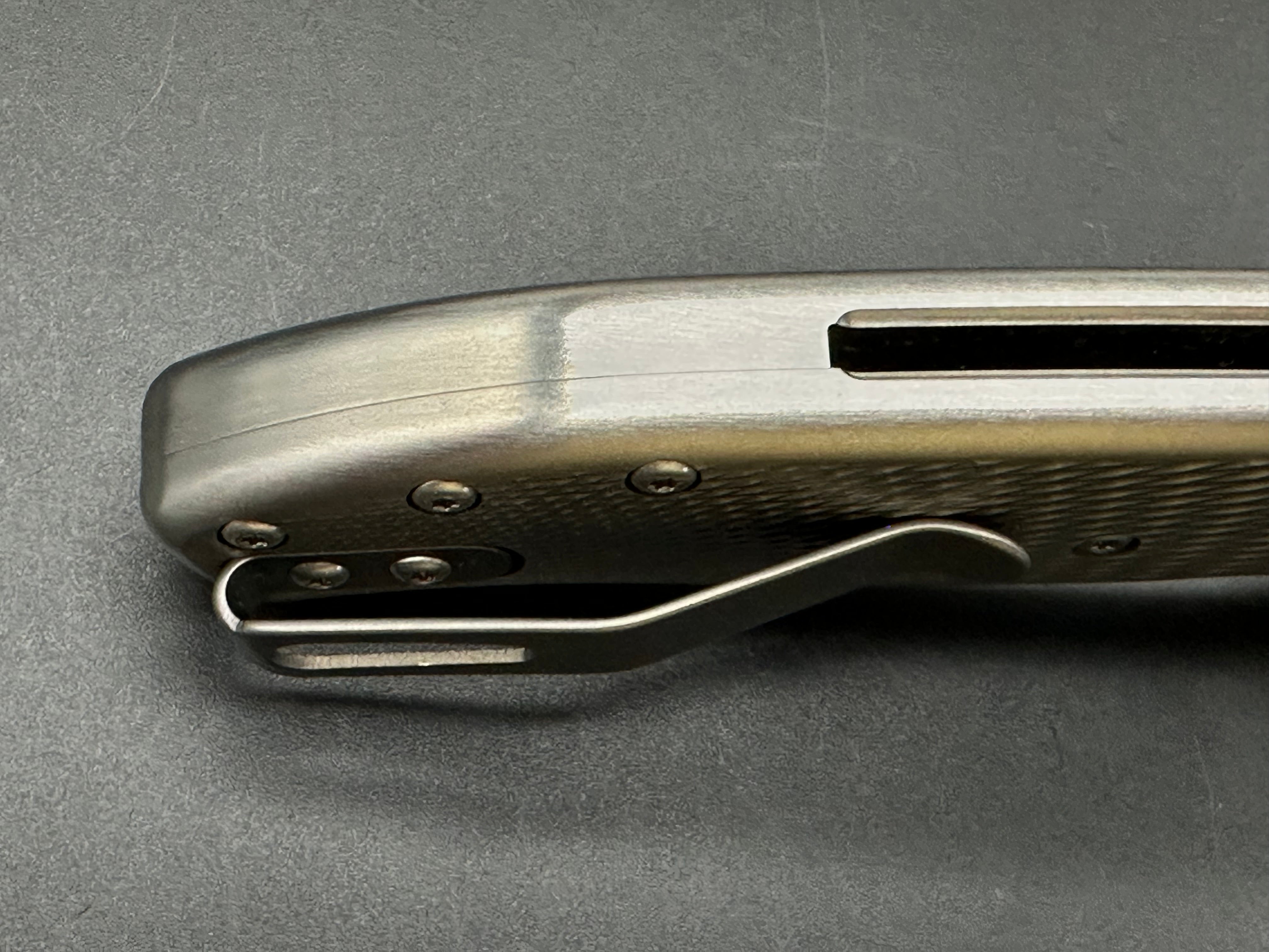TRM Titanium Shadow Mike Irie Custom Hollow Ground Knife - Premium EDC Folding Pocket Knife for Outdoor Camping, Hunting & Survival Gear