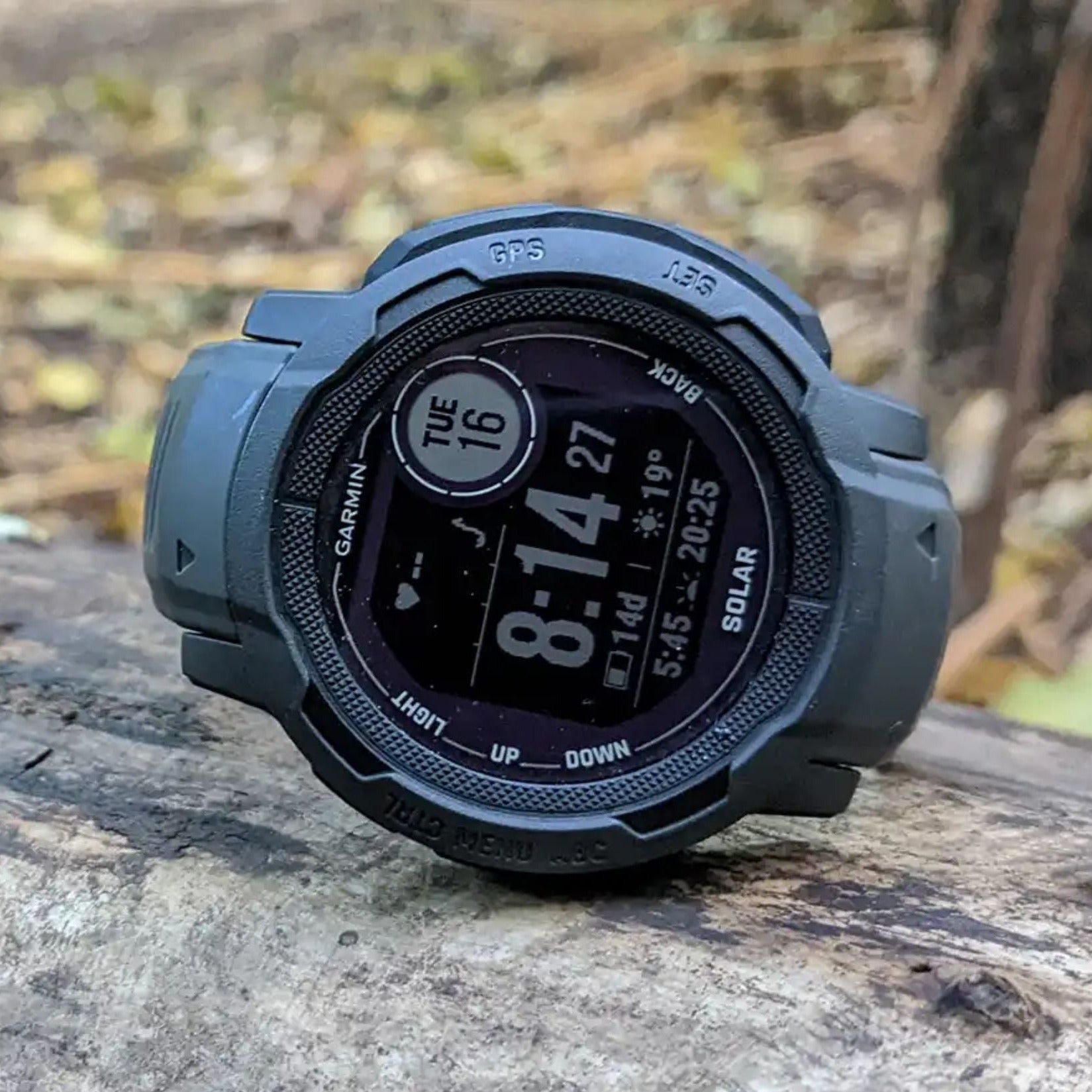 Garmin Instinct 2 Solar Smartwatch with SOS Detection - Rugged GPS Watch for Outdoor Adventures, Hiking & Fitness Tracking