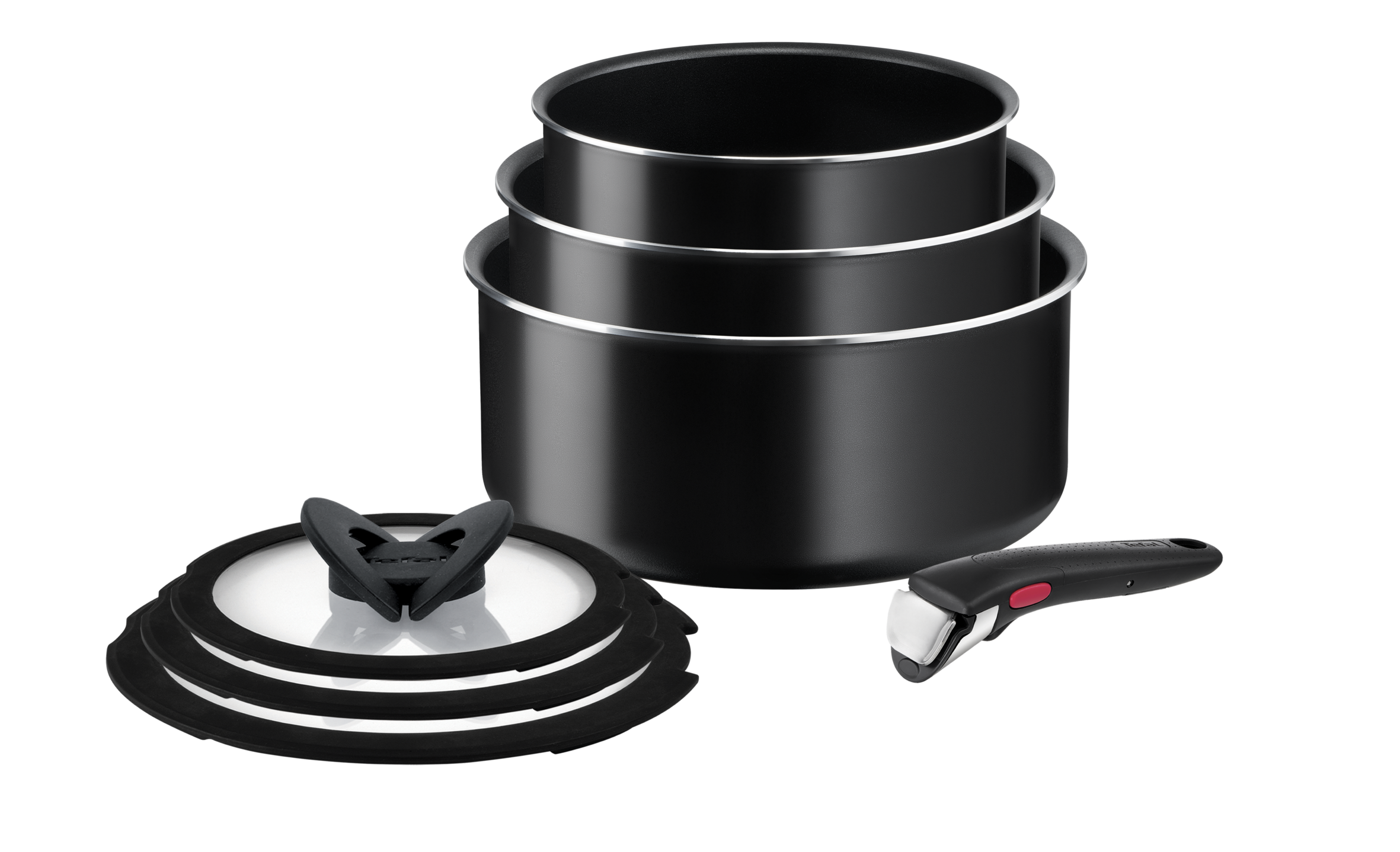 Tefal Ingenio Easy On Non Stick 7-Piece Saucepan Set - Premium Cookware for Everyday Cooking, Baking & Frying | Perfect for Home Kitchens & Professional Chefs