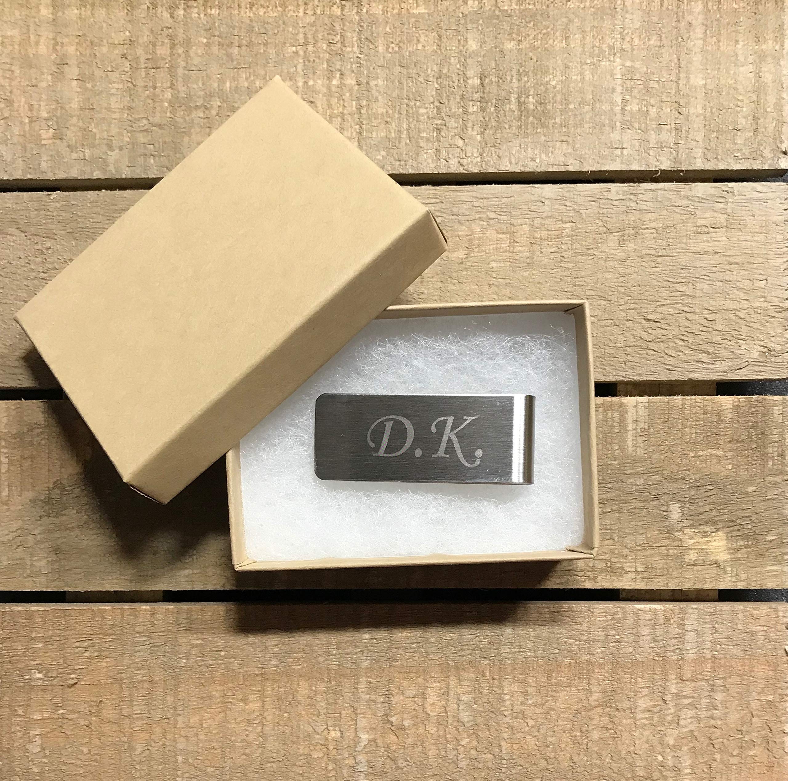 Personalized Engraved Money Clip with Custom Initials & Name - Perfect Gift for Men, Wallet Accessory for Everyday Use & Special Occasions