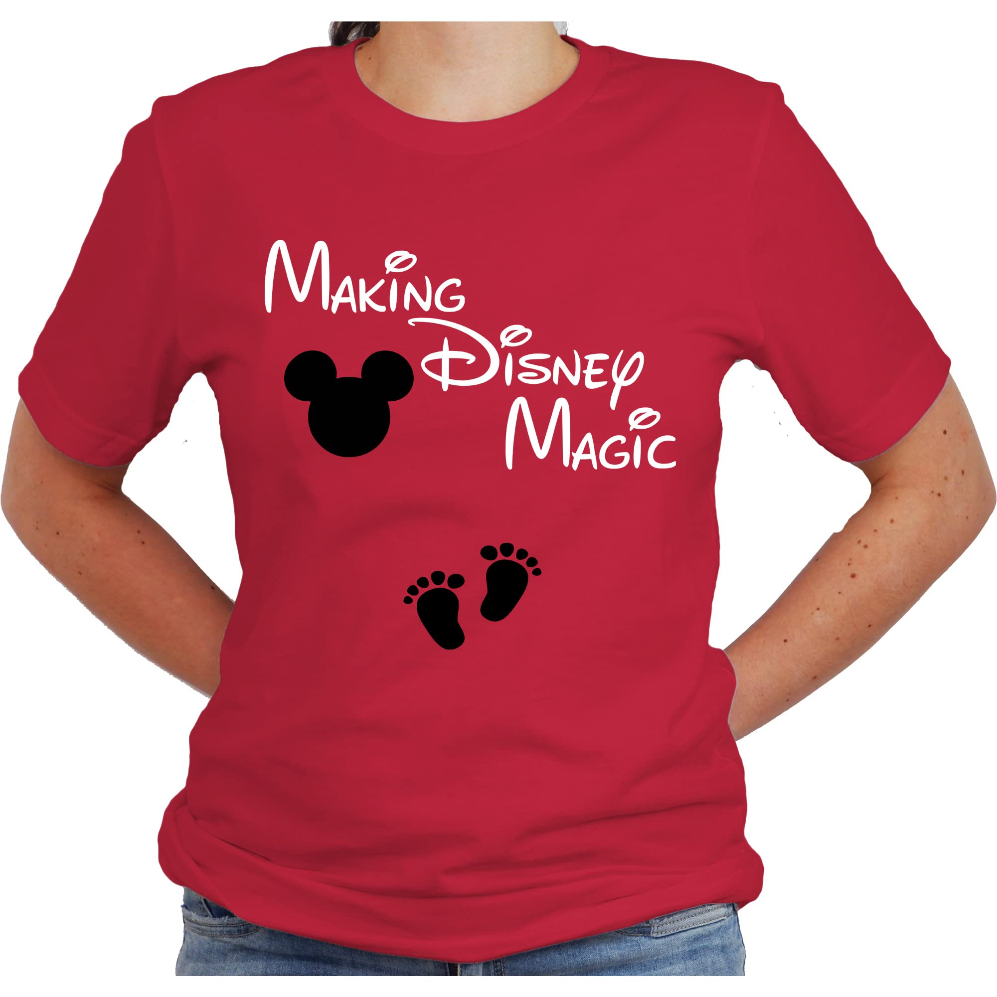 Funny Pregnancy Announcement T-Shirt for Moms - Making Magic Shirt Mommy Tee - Perfect for Gender Reveals & Baby Showers