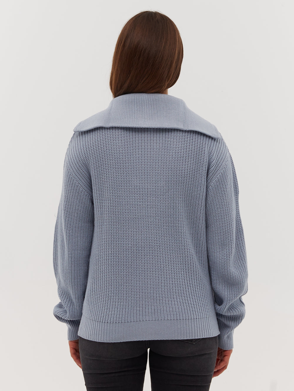 Thurynn Oversized Zippered Funnel Neck Sweater for Women | Cozy Winter Pullover | Perfect for Casual Outfits, Office Wear & Cold Weather Layering