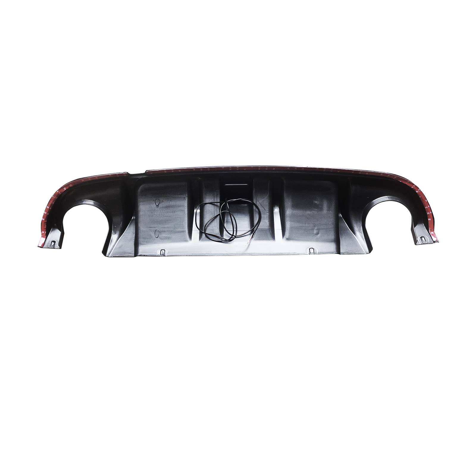 NINTE Gloss Black Rear Diffuser for 2014-2017 Infiniti Q50 & Q50S - Painted Lower Bumper Lip with Functional Brake Light | Perfect for Car Enthusiasts & Performance Upgrades