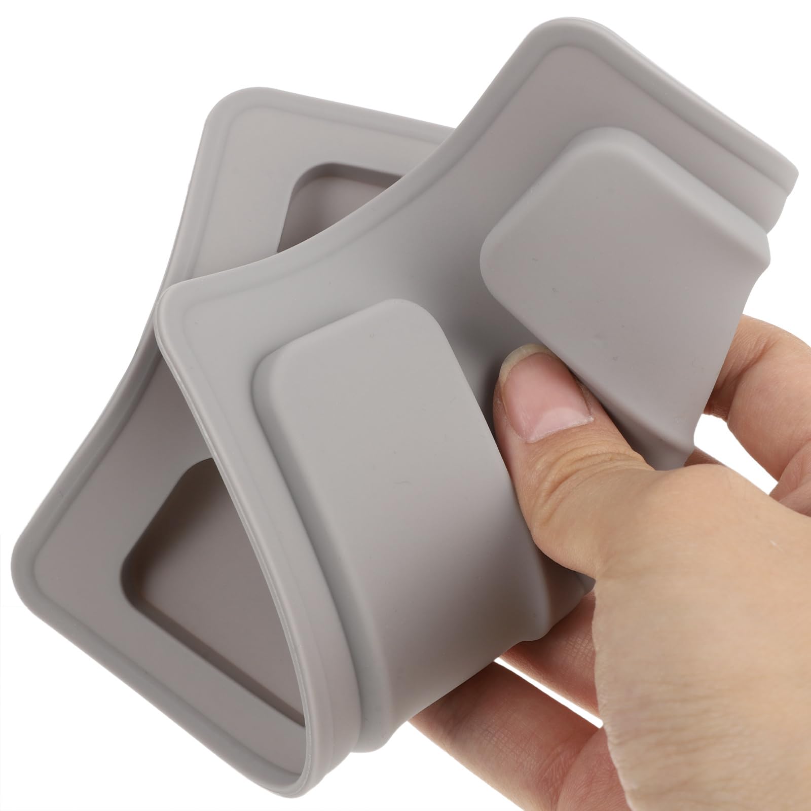 BESTonZON 2-Pack Silicone Toaster Cover for 2-Slice Toasters - Heat-Resistant Bread Maker Lid Replacement Accessory (Gray) - Perfect for Kitchen Countertop Protection & Appliance Safety