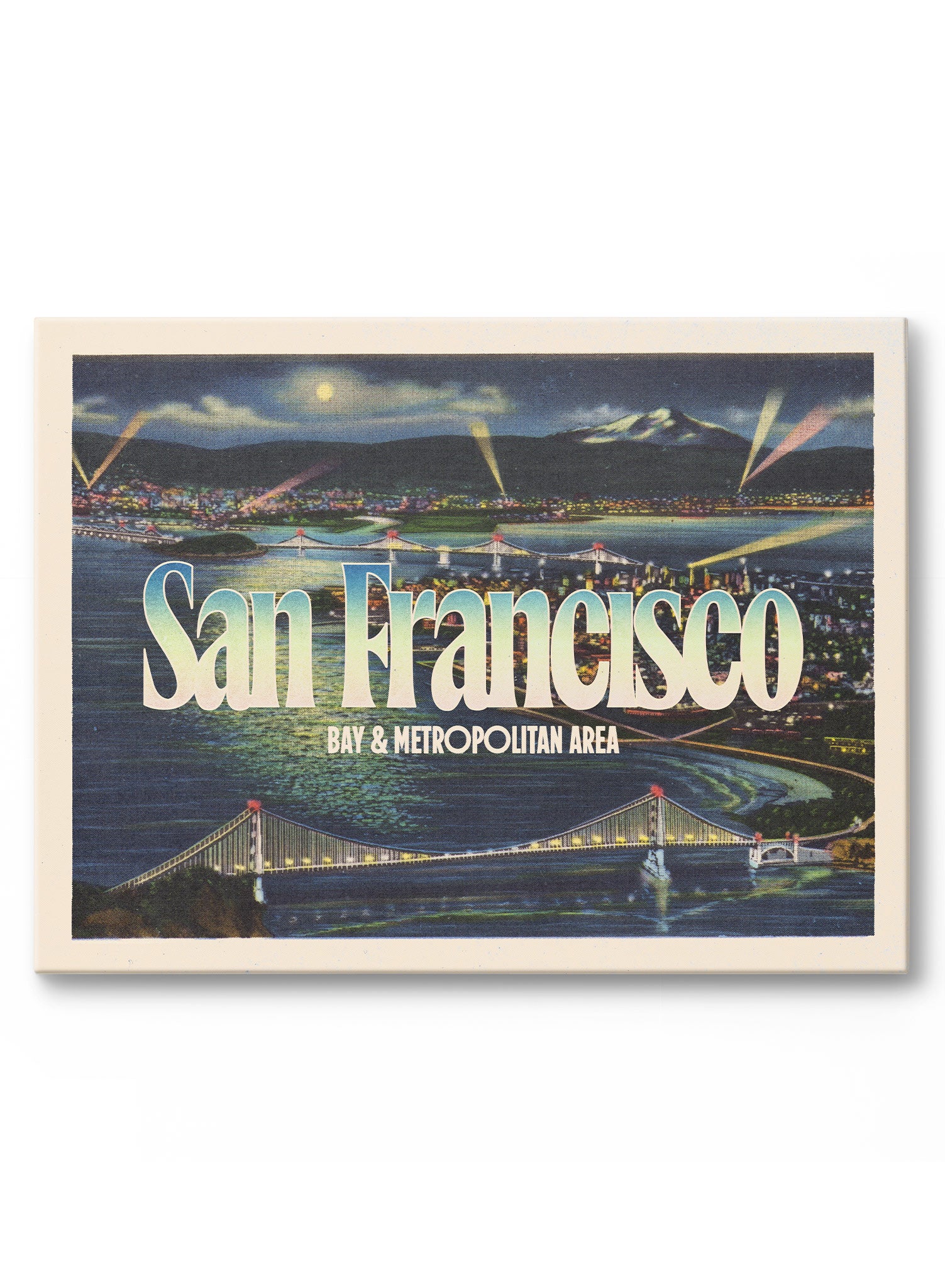Good Evening San Francisco Canvas Print - Vintage Cityscape Wall Art for Home & Office Decor - Perfect for Living Room, Bedroom, or Gift