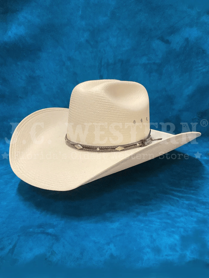 Larry Mahan MS2442BRNX44 10X Brindle Straw Cowboy Hat - 4.5 Inch Brim, Natural Color - Perfect for Western Rodeo, Outdoor Rancher & Country Music Festivals