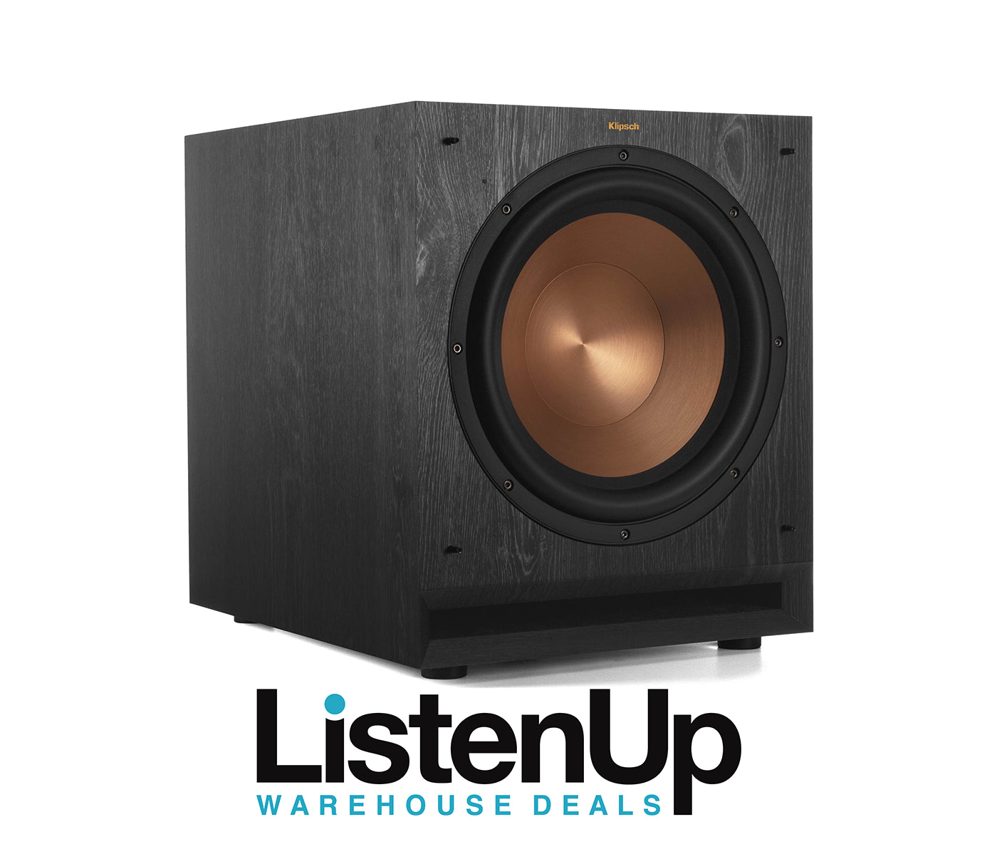 Klipsch SPL 100 Powered Subwoofer - 10 Inch Home Theater Bass Speaker with 200W Amplifier (Black) | Perfect for Home Cinema, Gaming & Music Systems