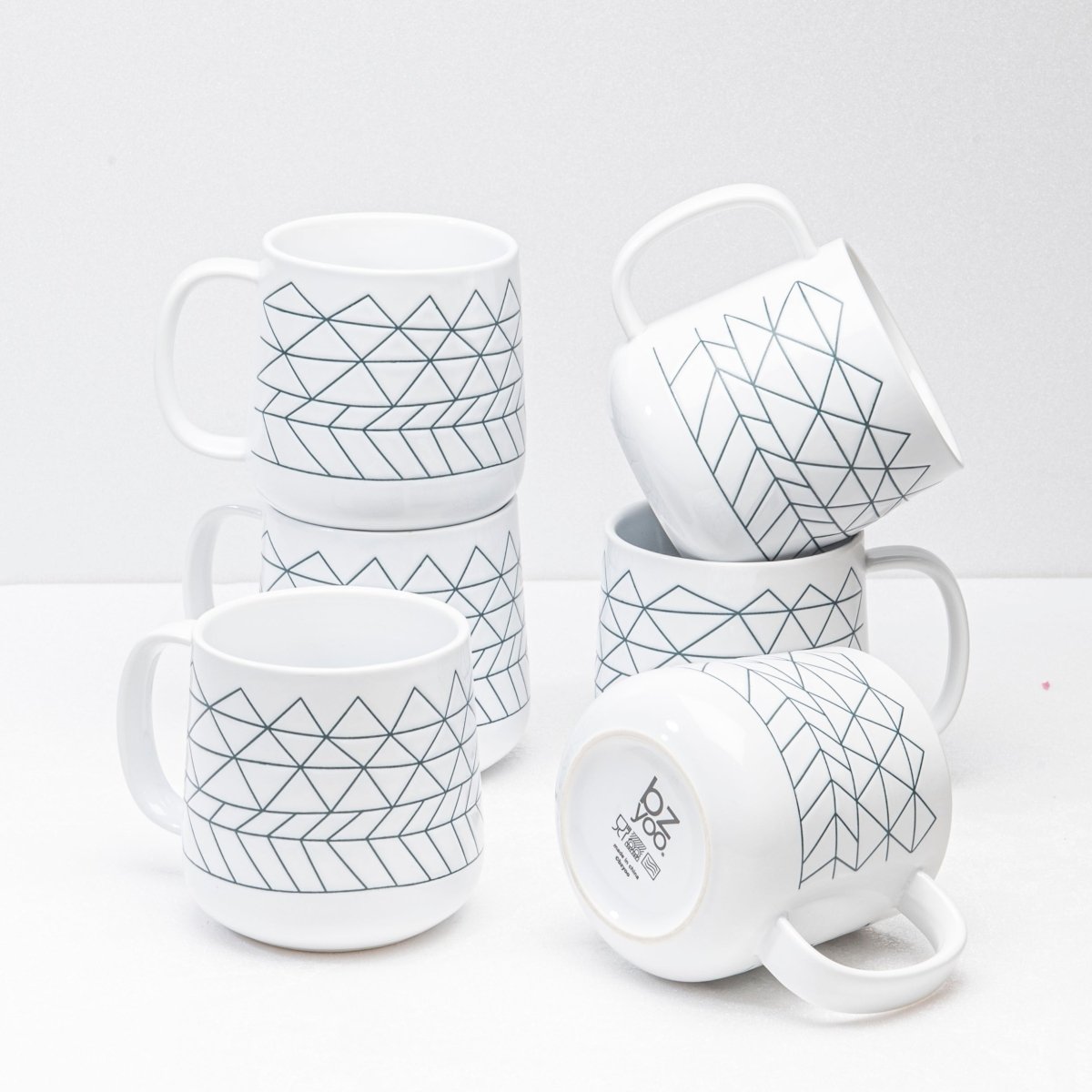 6-Piece Spider-Man Themed 14oz Ceramic Coffee & Tea Mug Set in White - Perfect for Superhero Fans, Gifts, and Home Decor