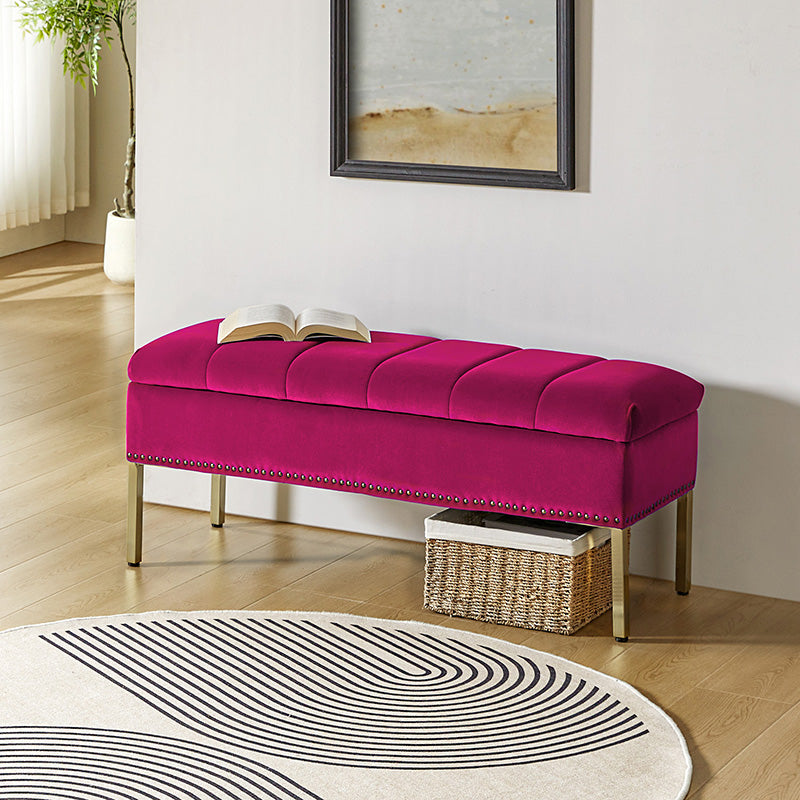 Egmund Upholstered Flip Top Storage Bench - Stylish Ottoman with Hidden Storage for Bedroom, Living Room & Entryway - Perfect for Home Organization & Extra Seating