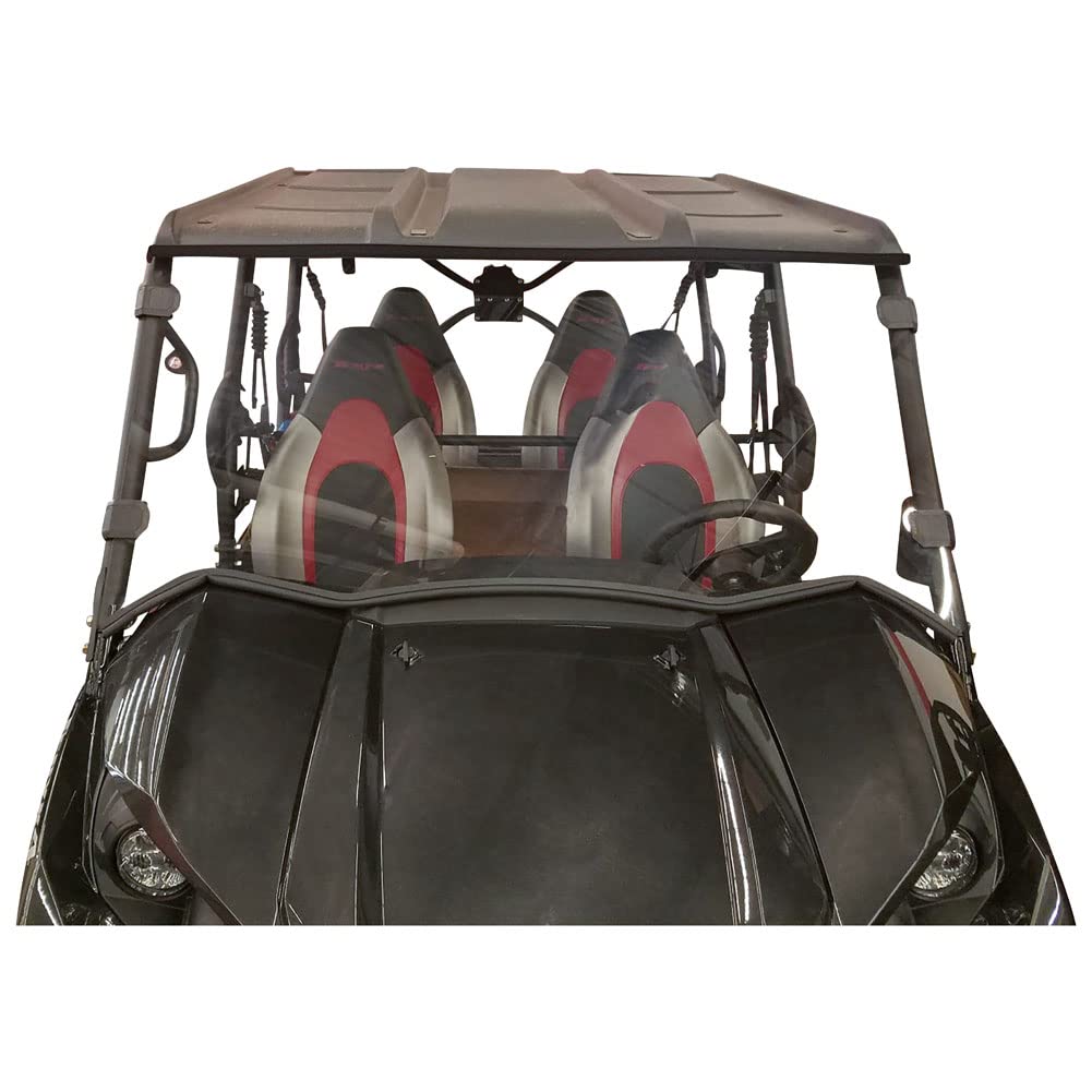 Tusk Removable Full Windshield Clear - Scratch Resistant Kawasaki Teryx4 800 (2016-2025) | Durable ATV Windshield for Off-Road Adventures & Trail Riding