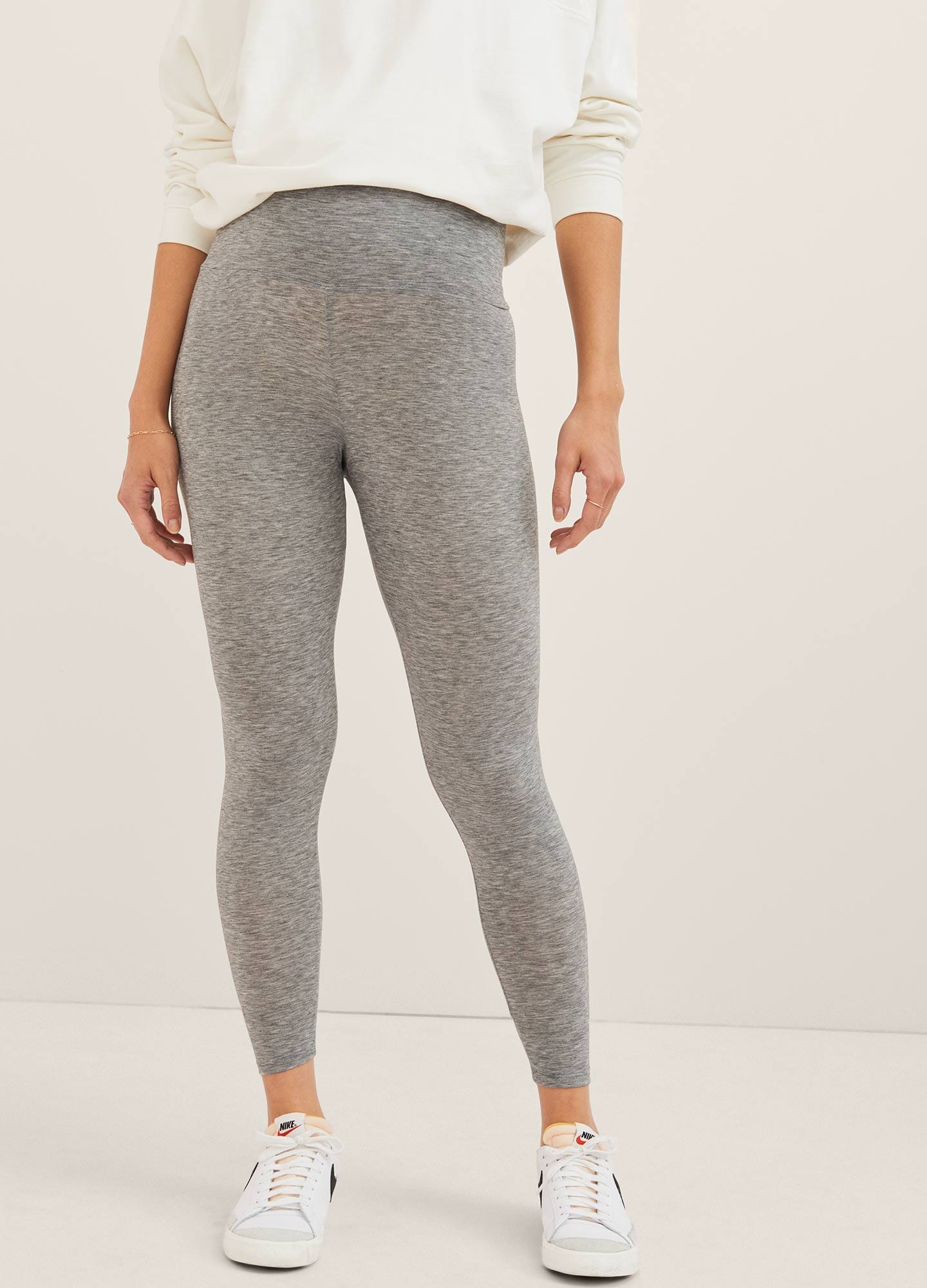 Ultra Soft Maternity Leggings for Before, During & After Pregnancy - Comfortable Stretchy Yoga Pants for Workouts, Lounge & Everyday Wear