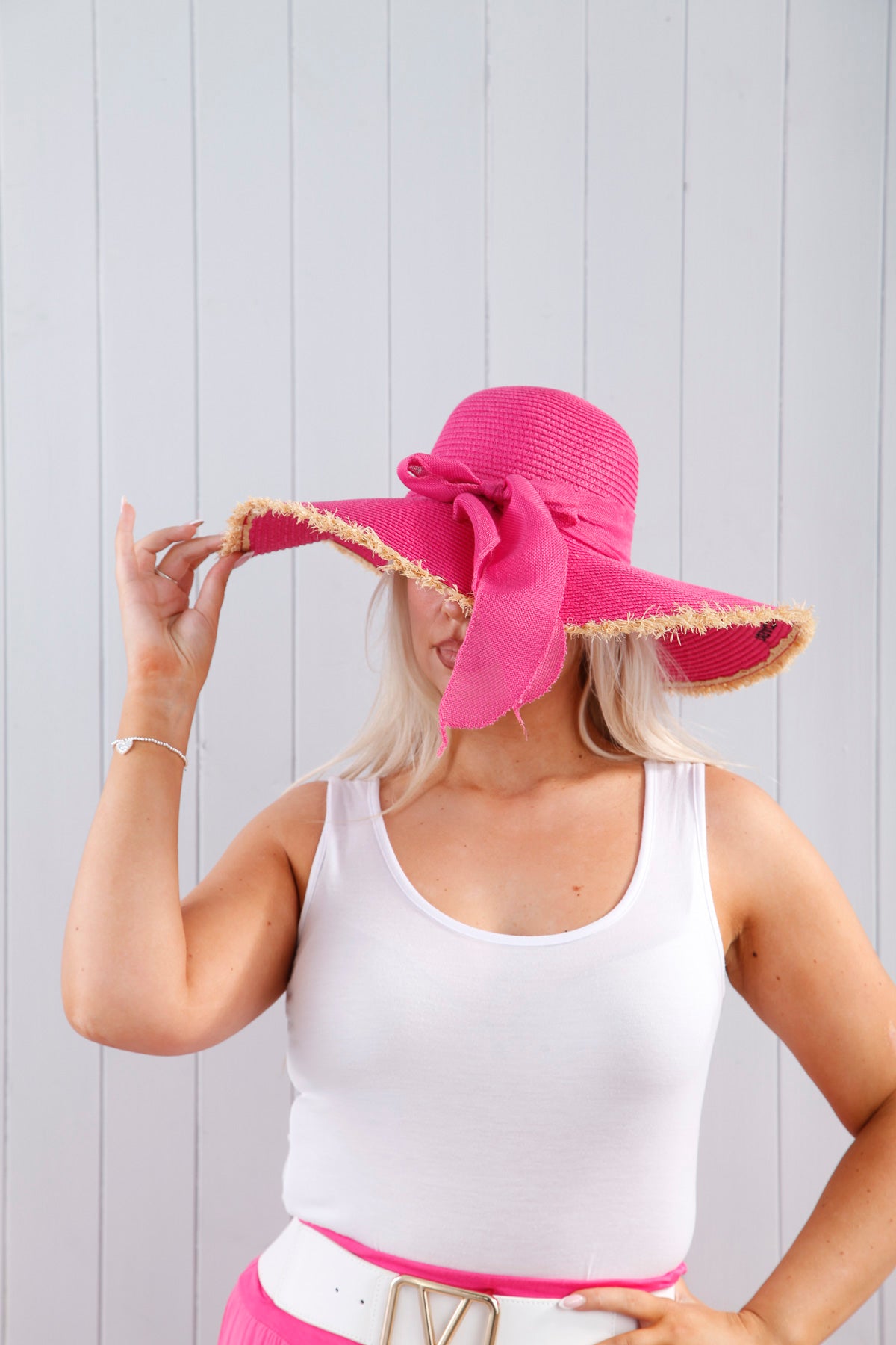 Sandra Sun Hat for Women - UPF 50+ Wide Brim Beach Hat with Chin Strap, Lightweight & Foldable - Perfect for Outdoor, Travel, and Summer Vacations