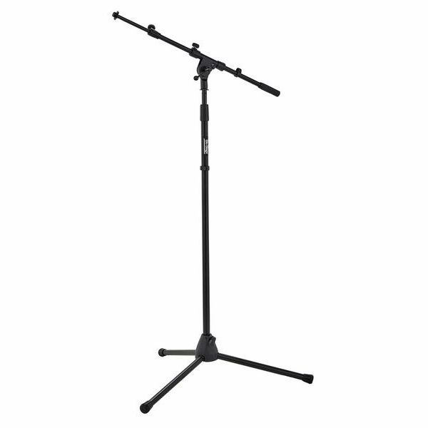 On Stage MSA 7040TB Adjustable Tripod Microphone Stand with Telescoping Euro Boom - Perfect for Podcasting, Studio Recording & Live Performances