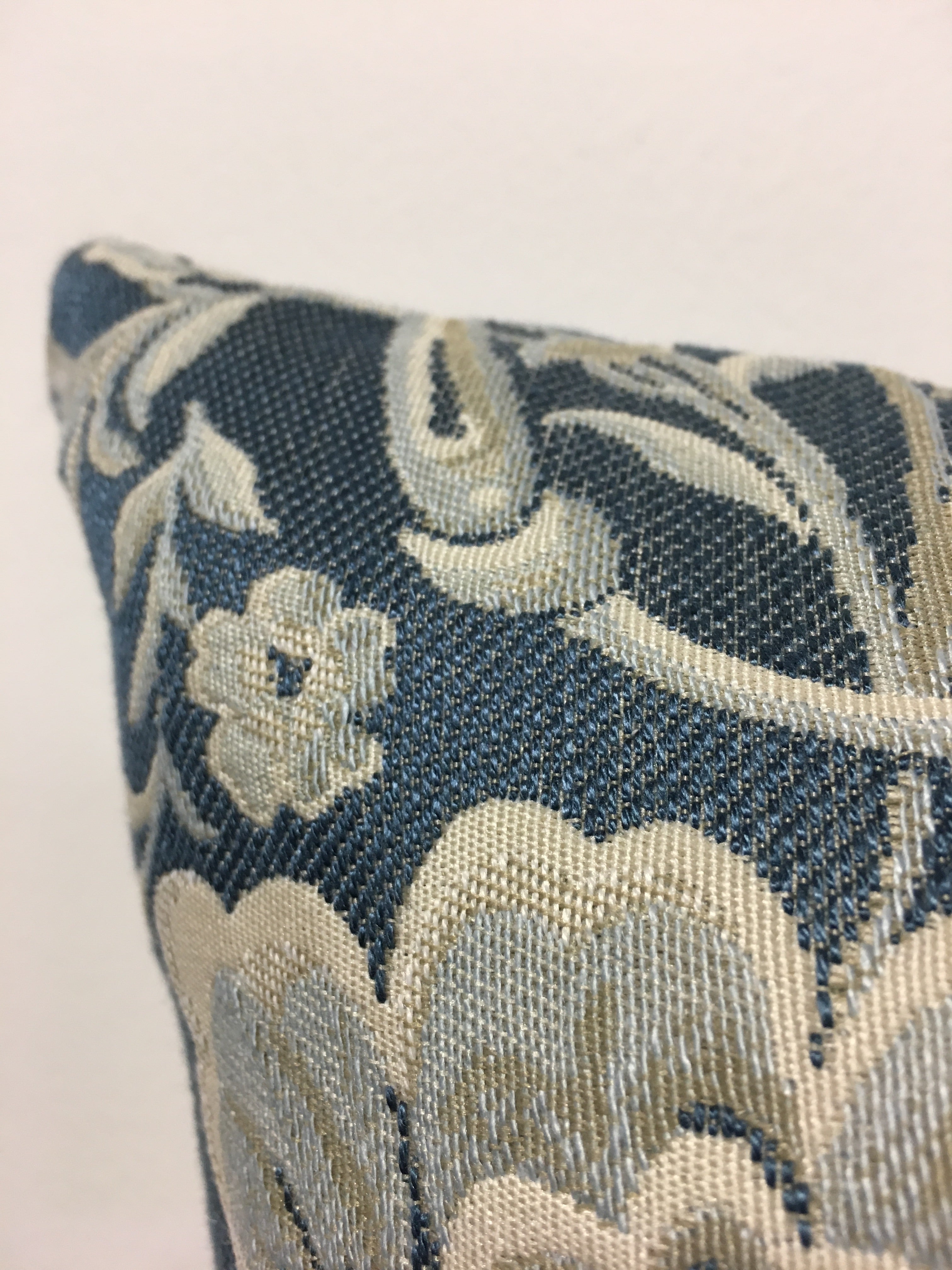Premium Dynasty Lapis Blue Decorative Throw Pillow 20x20 Inches - Soft Couch Pillow for Living Room, Bedroom & Home Decor