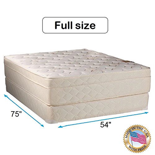 Orthopedic Full Size Mattress Set - Spine Support for Back Pain Relief, Home & Guest Room Use